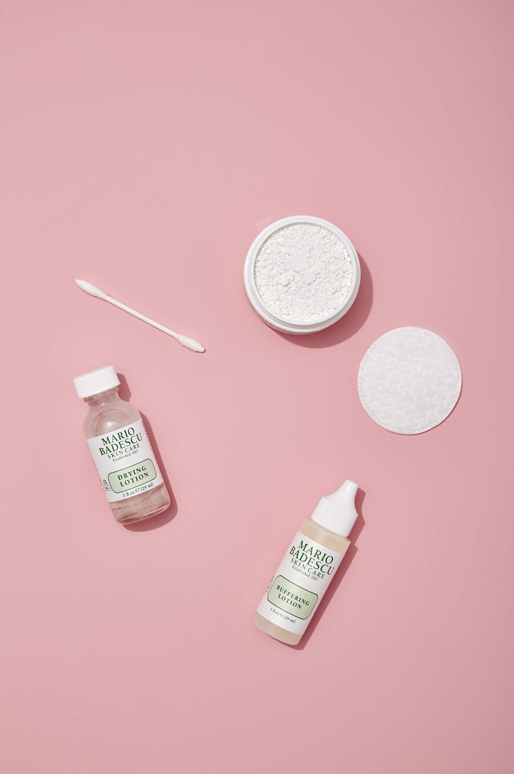 Mario Badescu Acne Control Face Kit with Facial Cleanser, Toner, Mask, Drying Lotion & Cream | Skin Care Set Ideal for Combinati