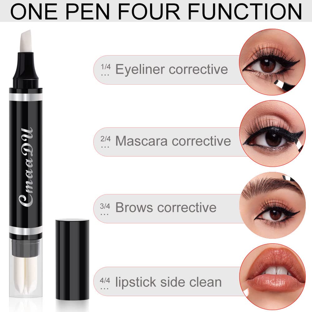 Easilydays Eye Makeup Remover Pen, Makeup Remover Eraser Stick Corrector Stick Lipstick Eyeliner Eraser For Instant Touch Up Cor