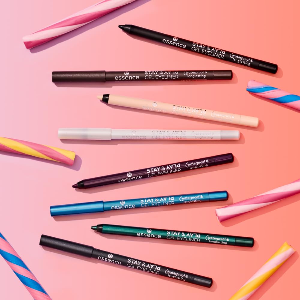 Essence  Stay & Play Gel Eyeliner  Super Soft Gel-Like Texture  Waterproof & Longlasting  Vegan & Cruelty Free (Stardust Love)