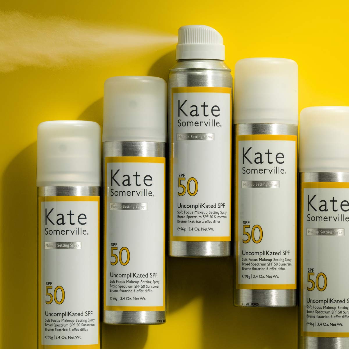 Kate Somerville Uncomplikated Spf - Spf 50 Face Sunscreen And Soft Focus Makeup Setting Spray - Daily Use Skin Care With Matte F