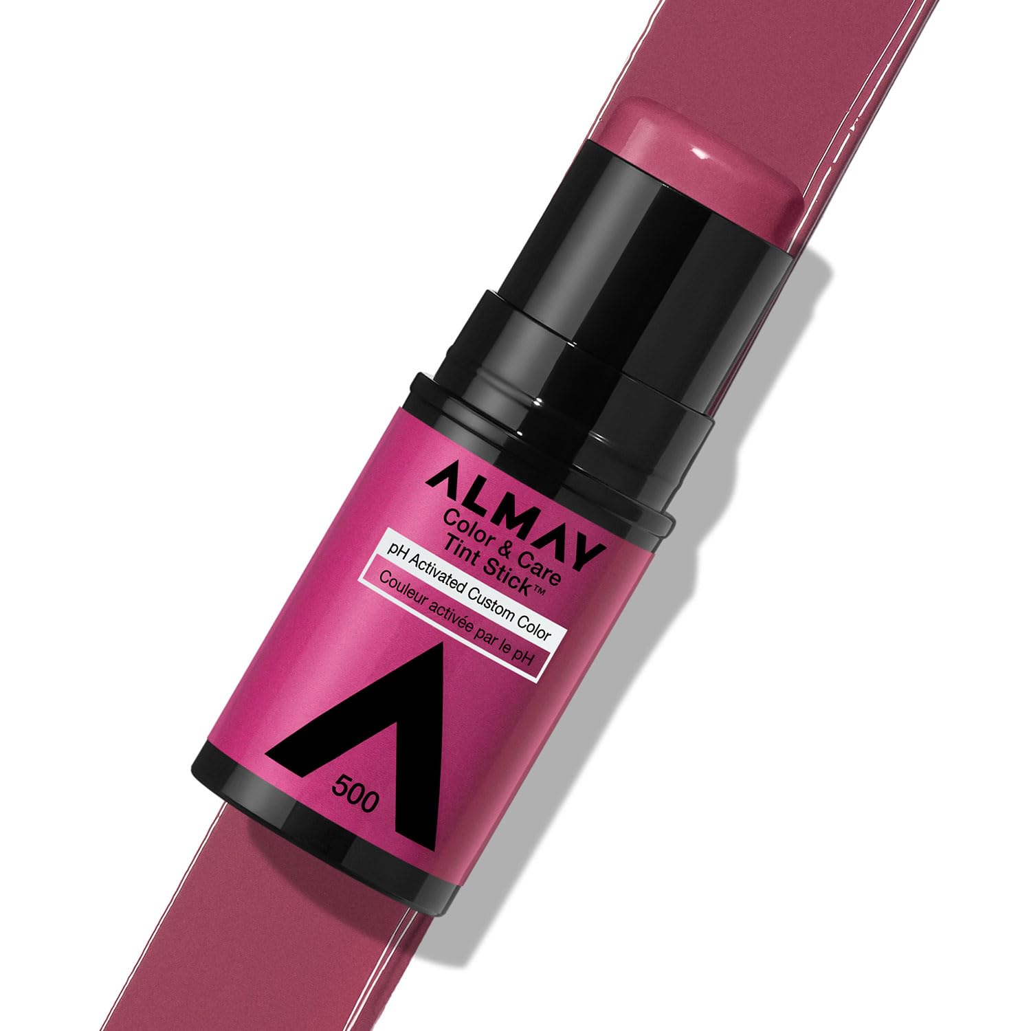 Almay Lip and Cheek Tint, Color & Care Tint Stick, Multi-Use Moisturizing Blush and Lip Color, Dewy Finish, 500 Berry Flush, 0.2
