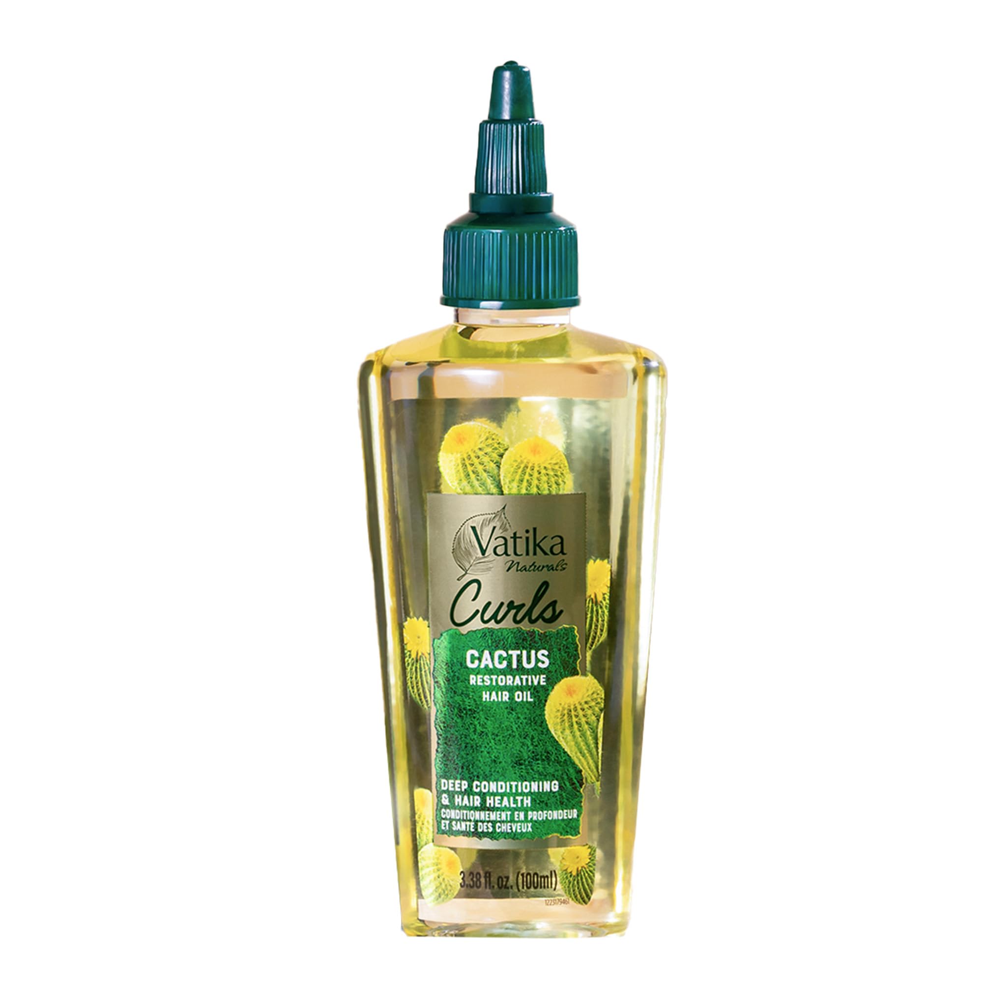Vatika Naturals Curls Cactus Hair Oil, 100 ml  Hair Oil for Curly Hair