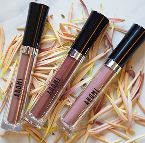 Aromi Desert Taupe Matte Liquid Lipstick | Greige, Grey Beige Lip Color, Long-Lasting Lipstick, Handmade, Day To Night (Desert T