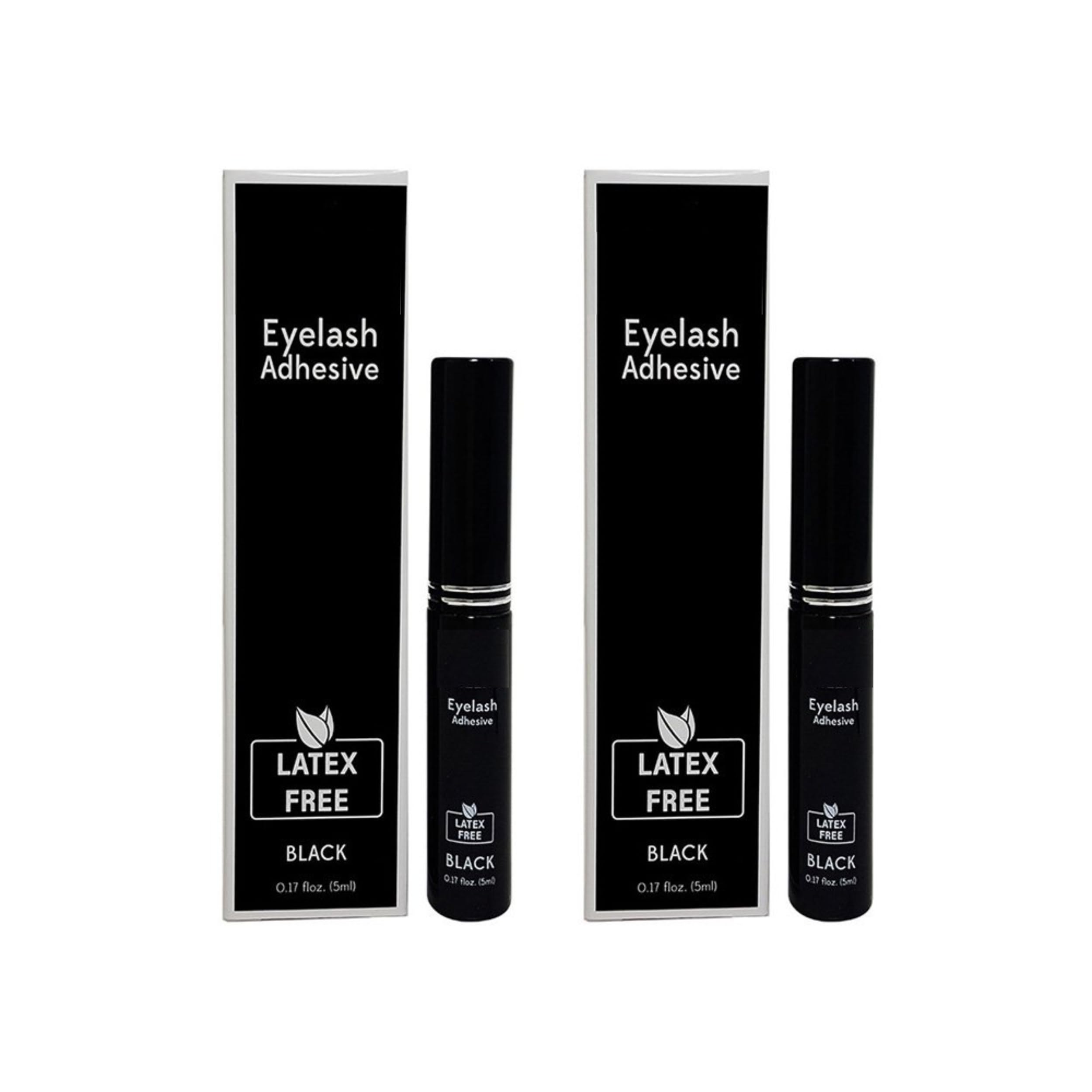 Eyelash Adhesive Latex Free (2 Pack) (BLACK)