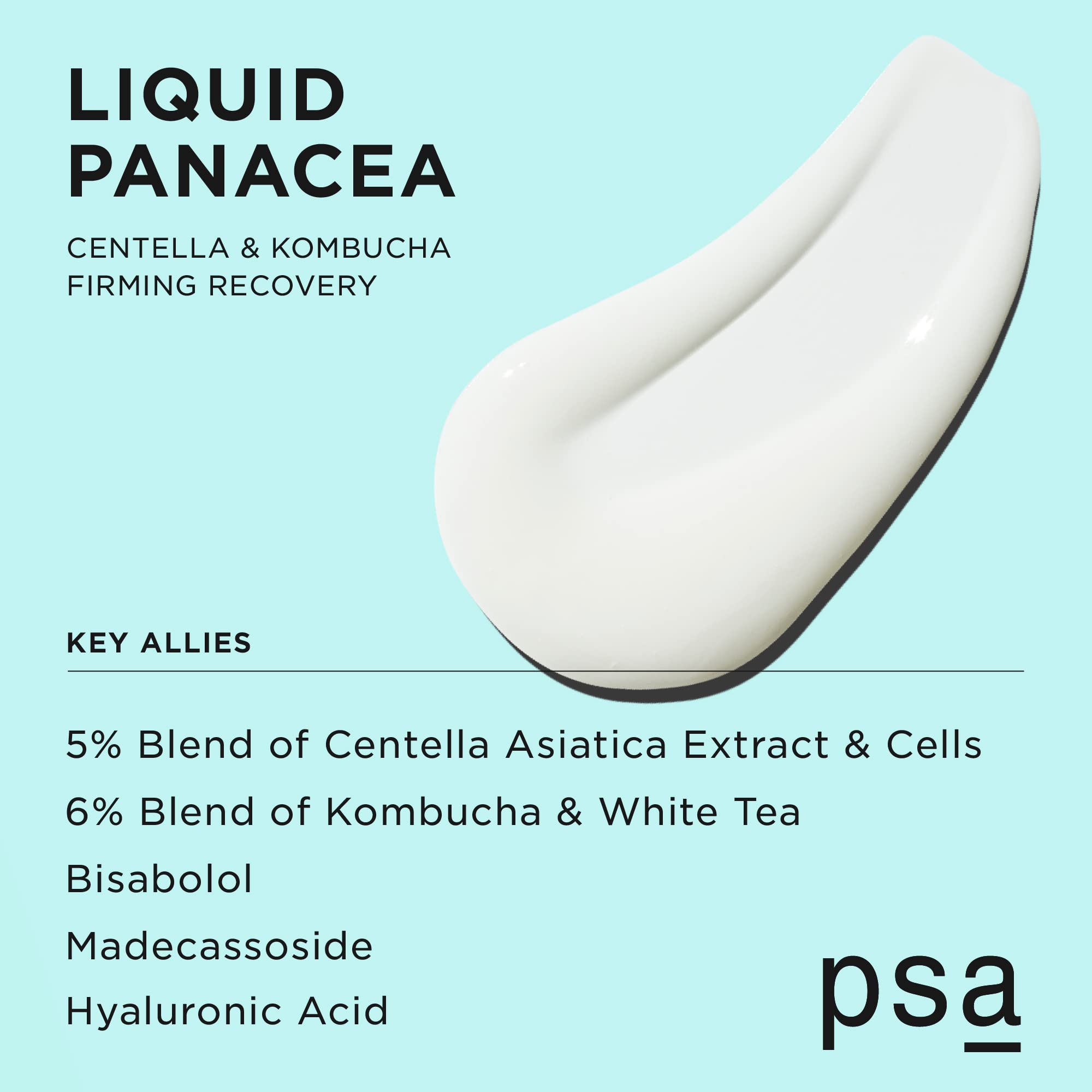 Psa Liquid Panacea Centella & Kombucha Firming Recovery Booster: Microbiome-Loving Serum Booster With 6% Kombucha & White Tea Bl