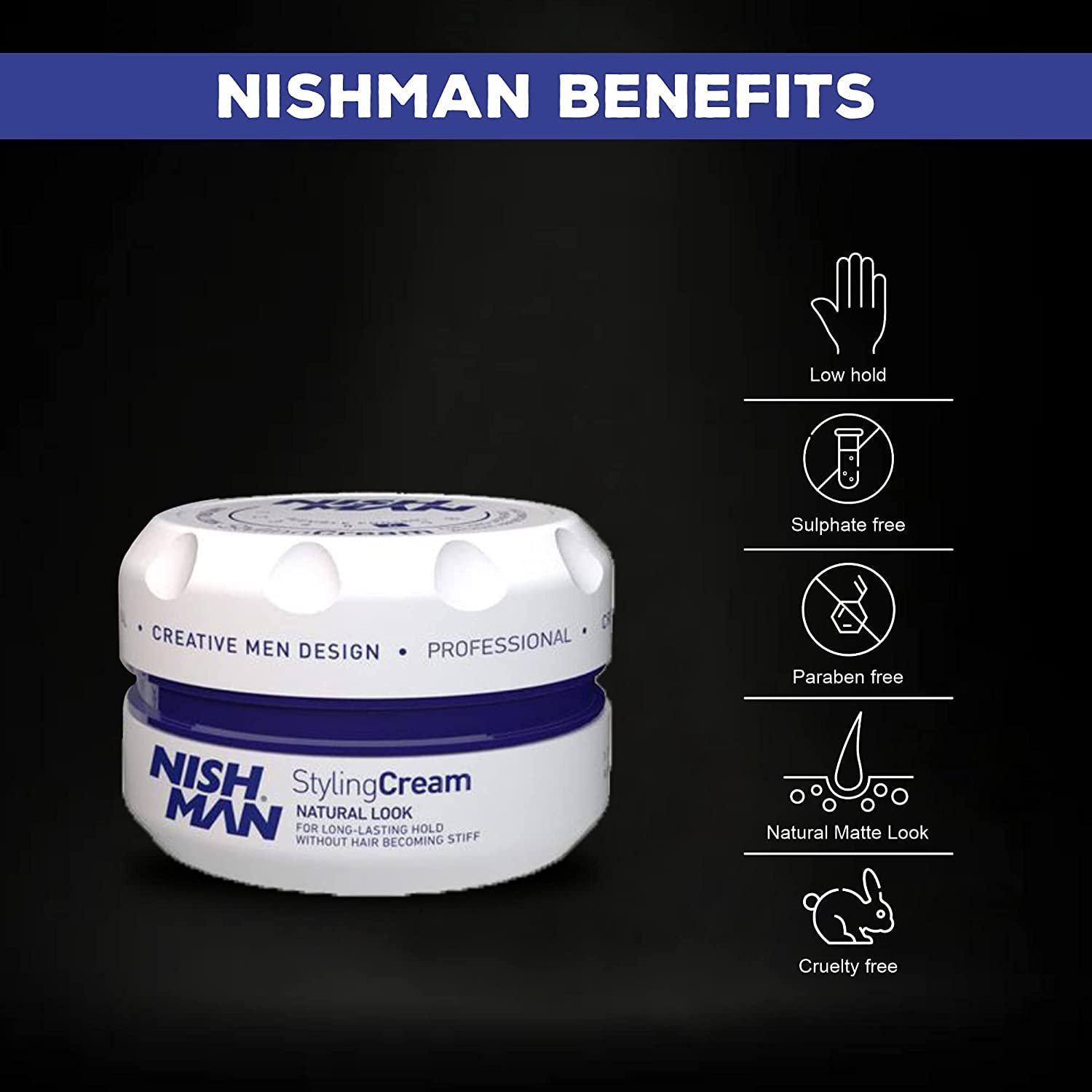 nishman Hair Styling Series (N.6 Cream Wax, 150ml)