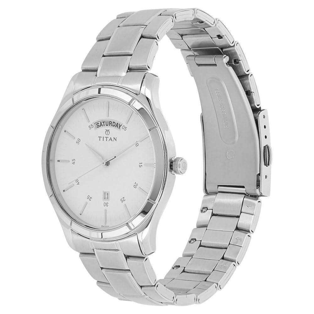 Titan Neo Analog White Dial MenS Watch