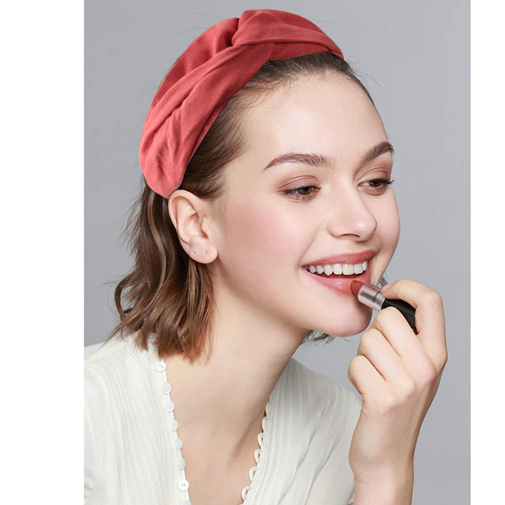 Ahoney Boho Knotted Twisted Floral Headbands - 20 Pack Elastic Headband Hair Accessories For Women