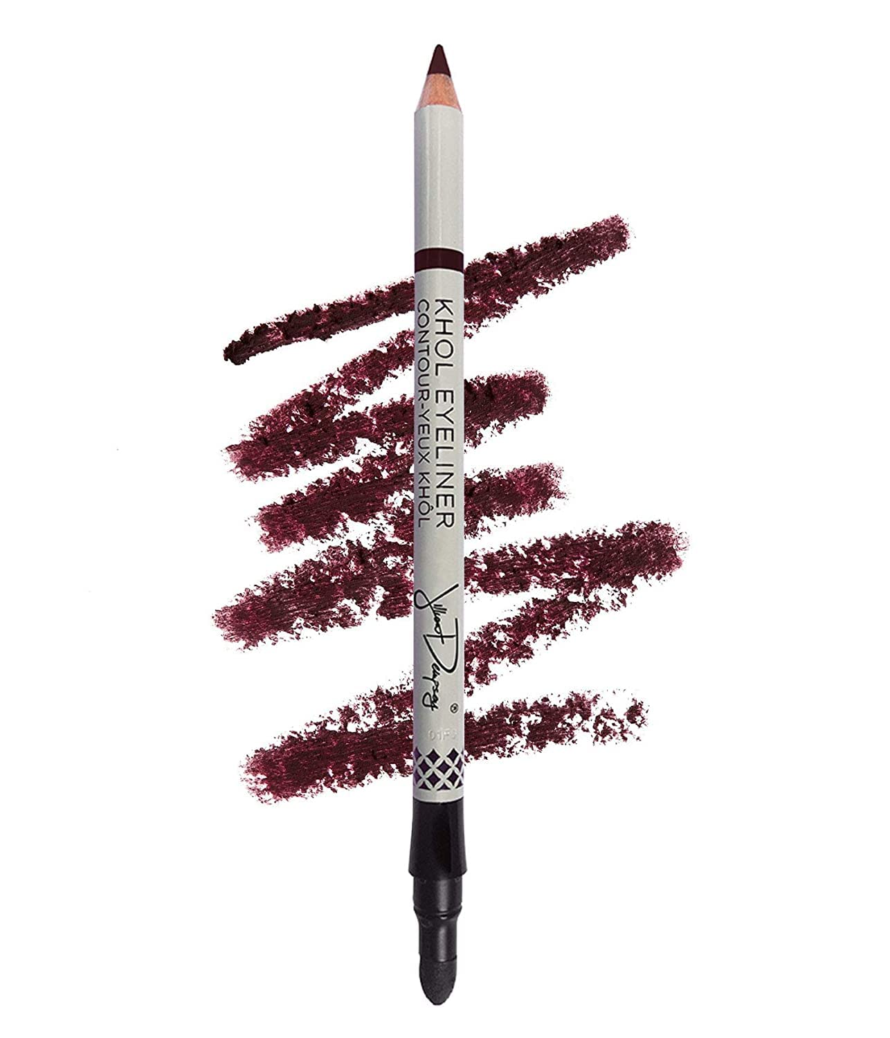 Jillian Dempsey Khl Eyeliner | Waterproof Eyeliner Pencil With Built-In Smudger | Long-Lasting Intense Color I Deep Burgundy
