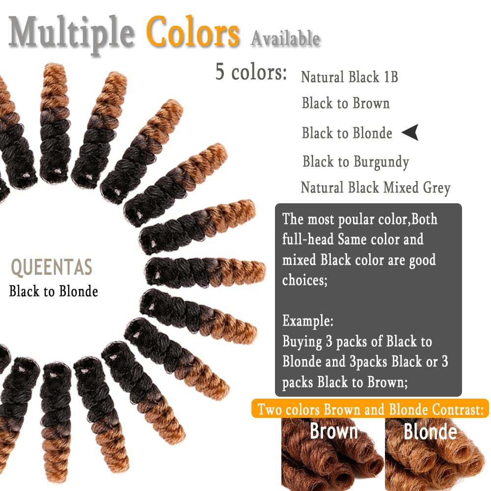 Queentas 3 Packs 8Mm 10Inches Short Crochet Hair For Black Women Saniya Curl Crochet Carrie Curl Synthetic Hair Extensions For B