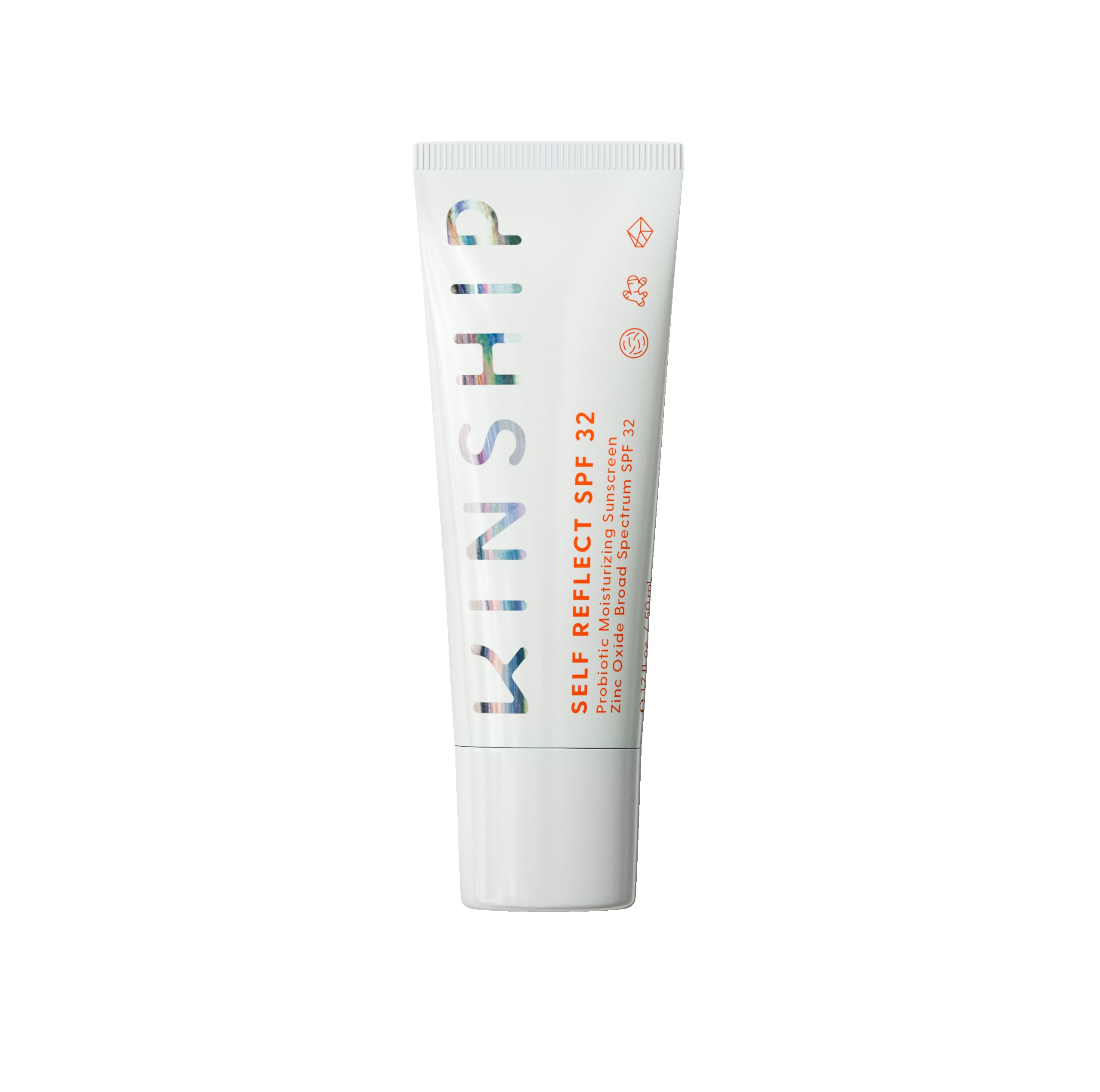 Kinship Self Reflect Probiotic Moisturizing Sunscreen Spf 30+ For Face - Lightweight 100% Mineral Spf For Sensitive Skin - Sheer