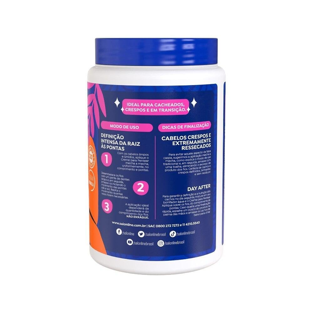 Salon Line - Linha Tratamento (Creme Para Pentear) - Nutricao Reparadora 1000 Gr - (Salon Line - Treatment (Combing Cream) Colle