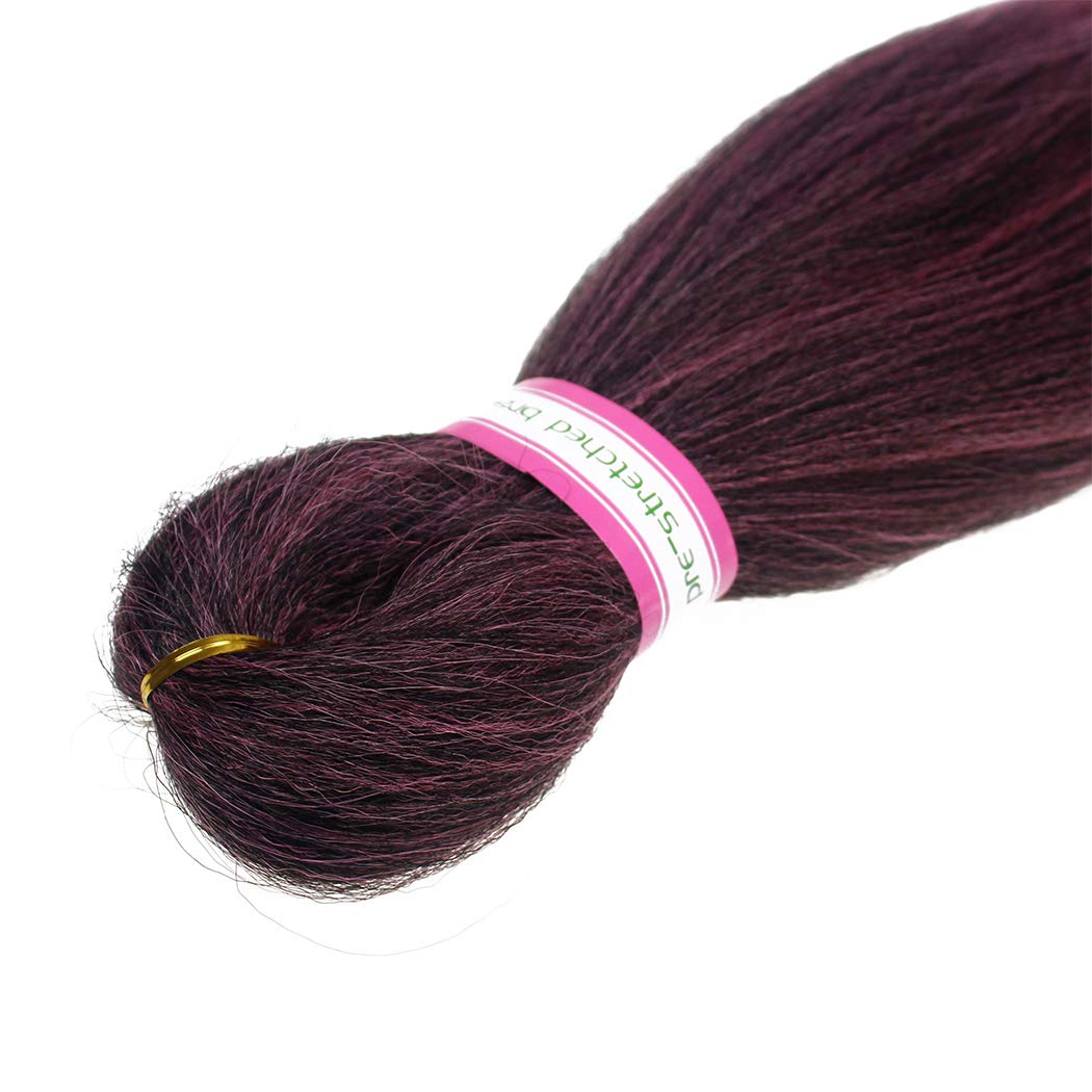 Dorsanee Ombre Pink Braiding Hair Pre Stretched 20 Inch 6 Packs Braiding Hair Extensions For Crochet Box Braids Twists Locs Hair