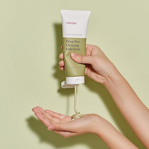 Ma:Nyo Deep Pore Cleansing Soda Foam Daily Face Wash, Non Irritating, With Vitamin C, Chamomile For Women And Men Korean Skin Ca
