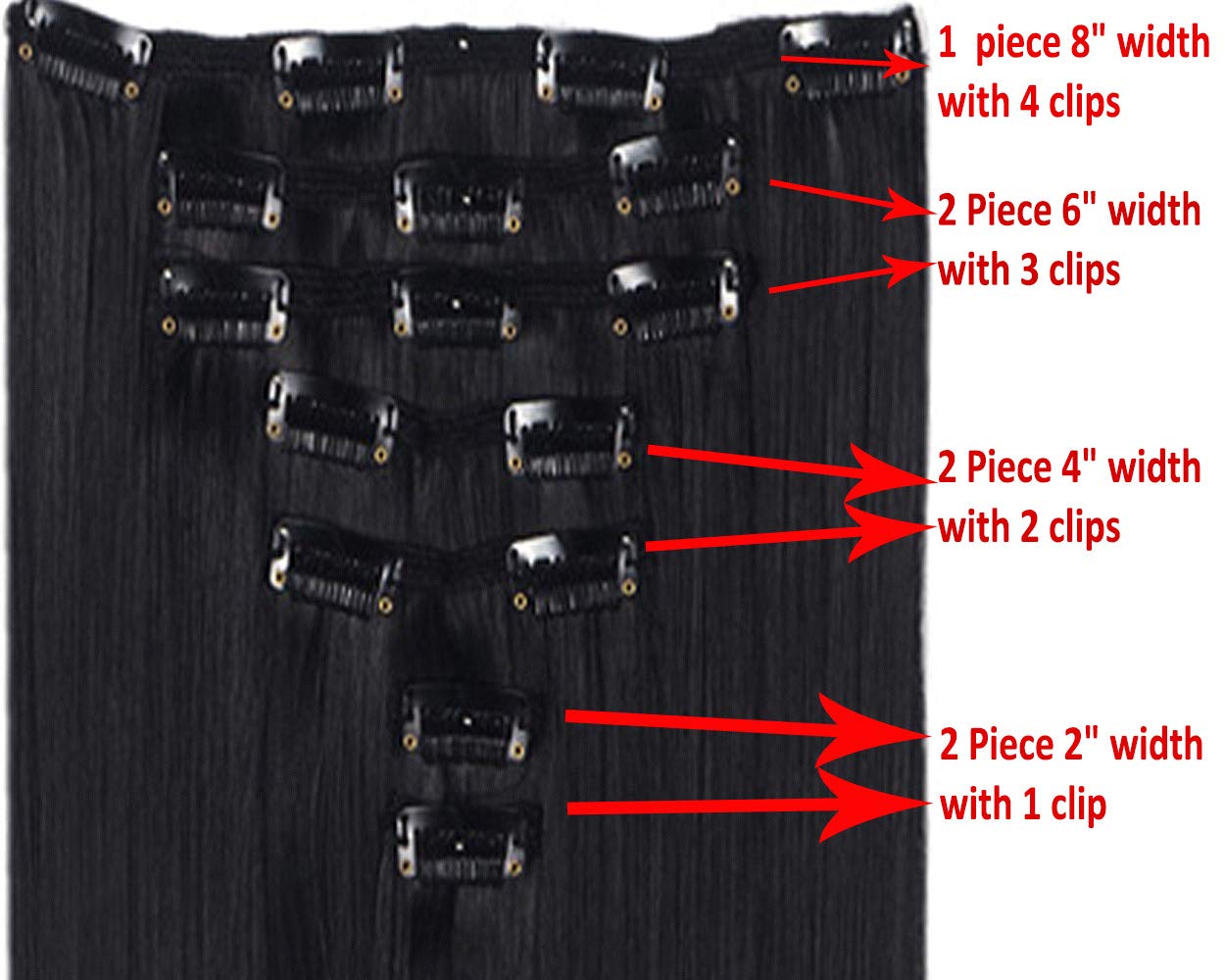 Lelinta 7Pcs 16 Clips 24 Inch Wavy Curly Full Head Clip In On Double Weft Hair Extensions Dark Brown To Ginger Brown