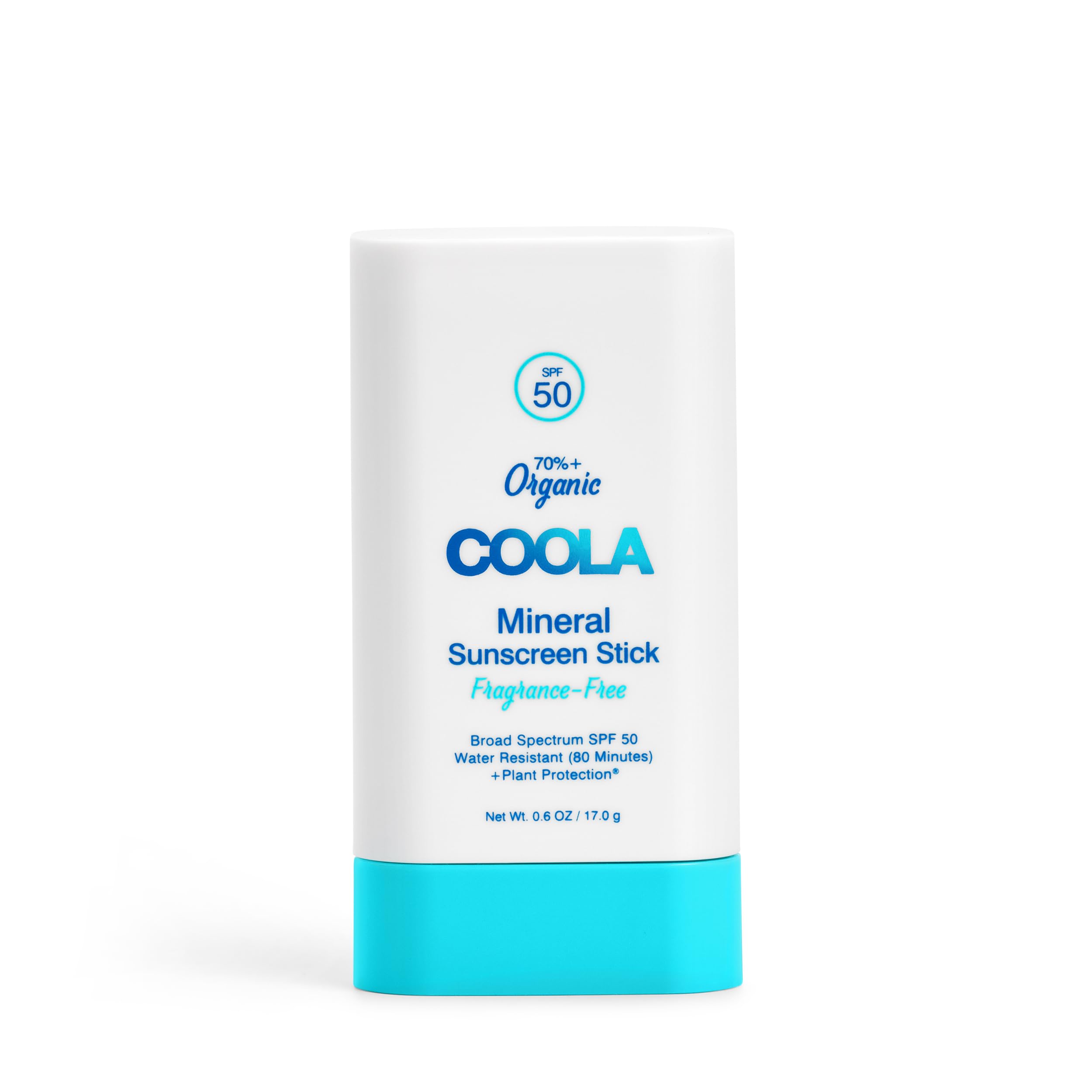 COOLA Organic Mineral Sunscreen SPF 50 Sunblock Stick, Dermatologist Tested Skin Care For Daily Protection, Vegan And Gluten Fre