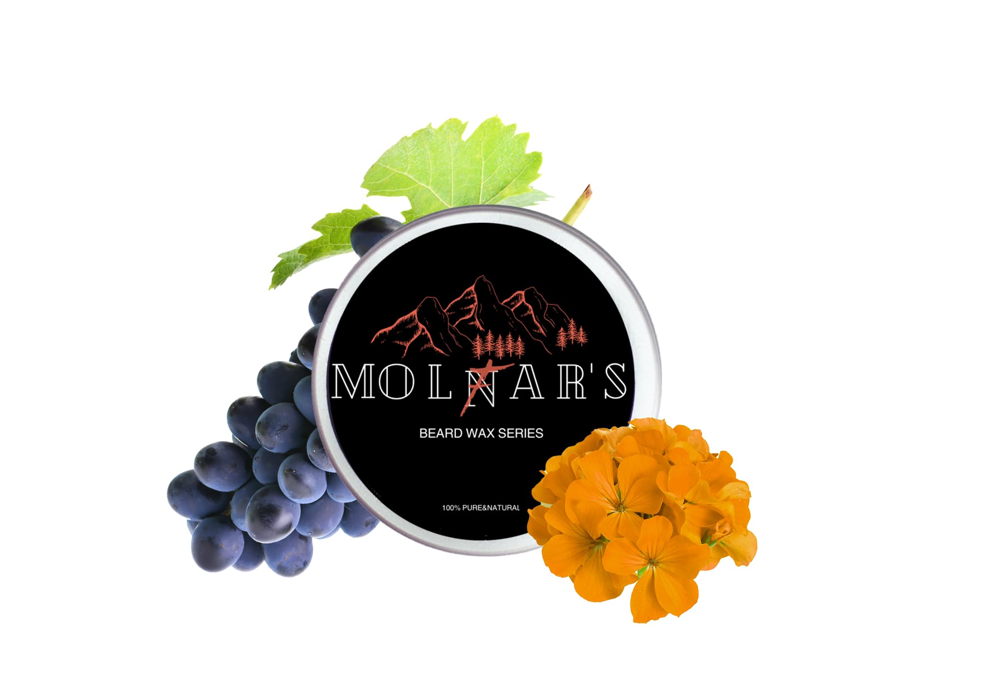 MOLFARS Carpatian Handmade ECO 100% Pure Beard wax Regular. Nutritional yellow power Recipe 3.11.4 Ryzhii Geranium Oil Bees Wax