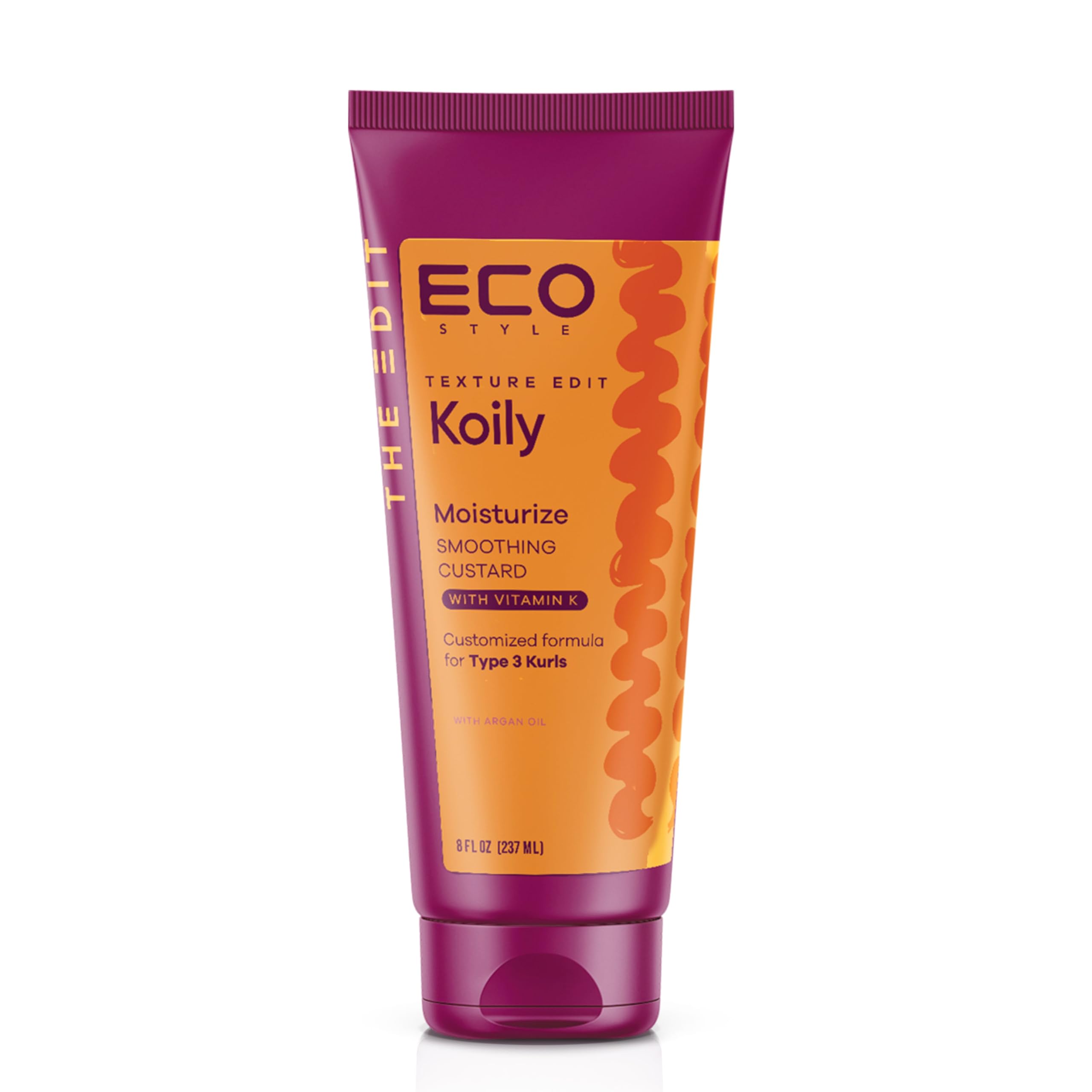 Eco Style, Texture Edit, Koily Moisturize Smoothing Butter for Type 4 curly hair - A sulfate-free, ultra-rich curly hair conditi