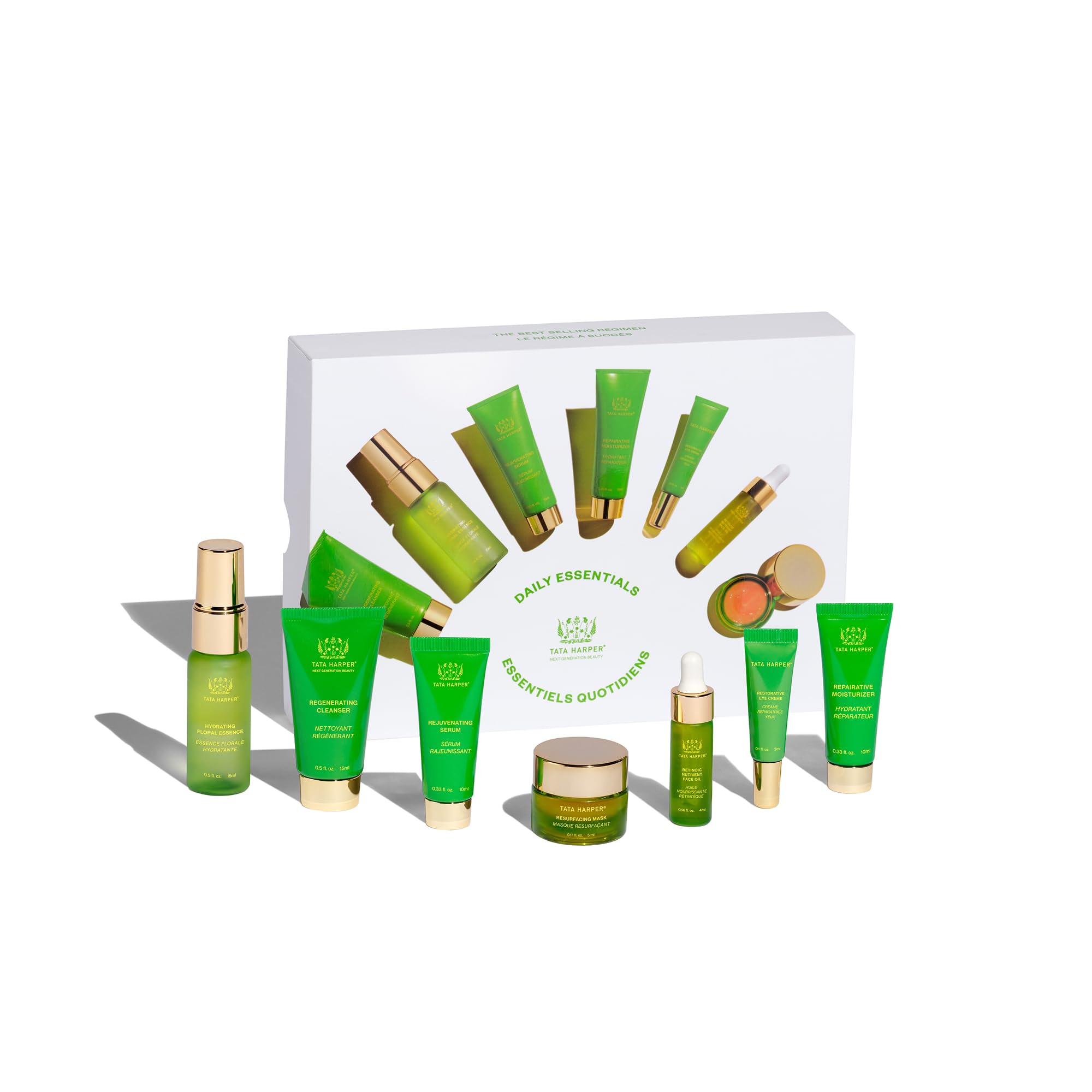 Tata Harper Daily Essentials Set | 7-step Routine for Trial & Travel