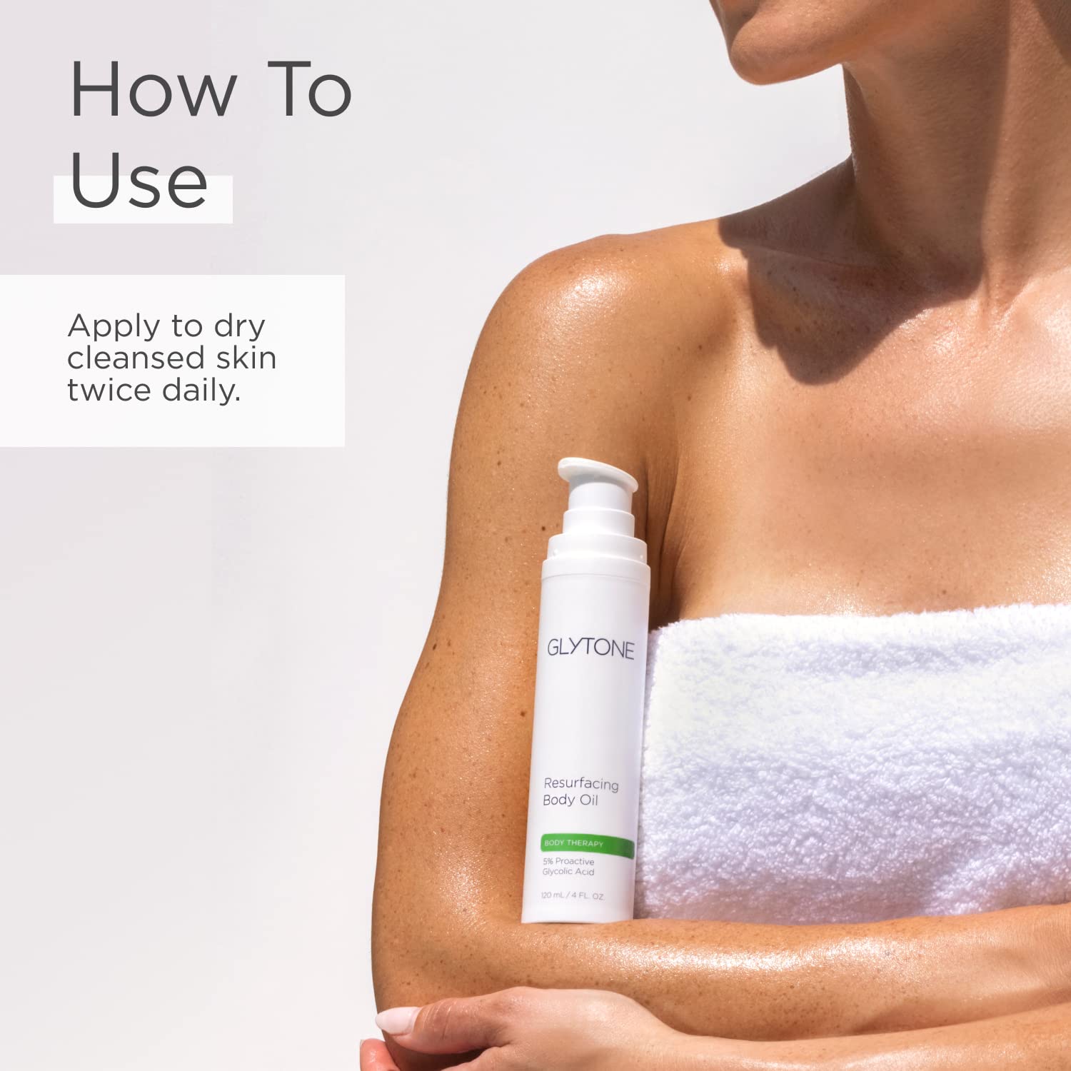 Glytone Resurfacing Body Oil - 5% Proactive Glycolic Acid - For Rough Skin Prone To Keratosis Pilaris - Fragrance-Free - 5 Fl. O