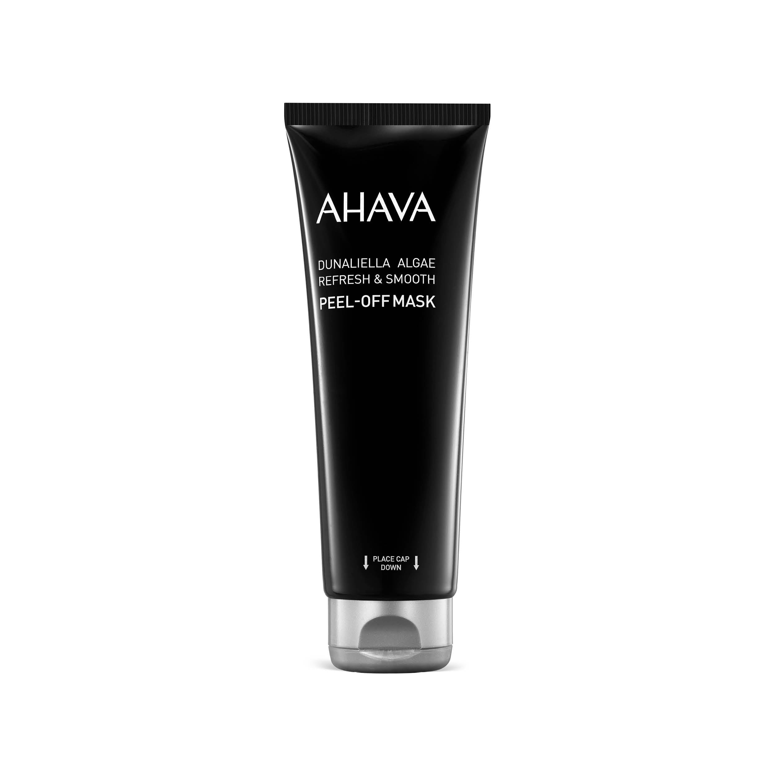 AHAVA Dunaliella Algae Refresh & Smooth Peel-off Mask - Black refreshing peel-off mask to revive the skin, lift away fatigue, he