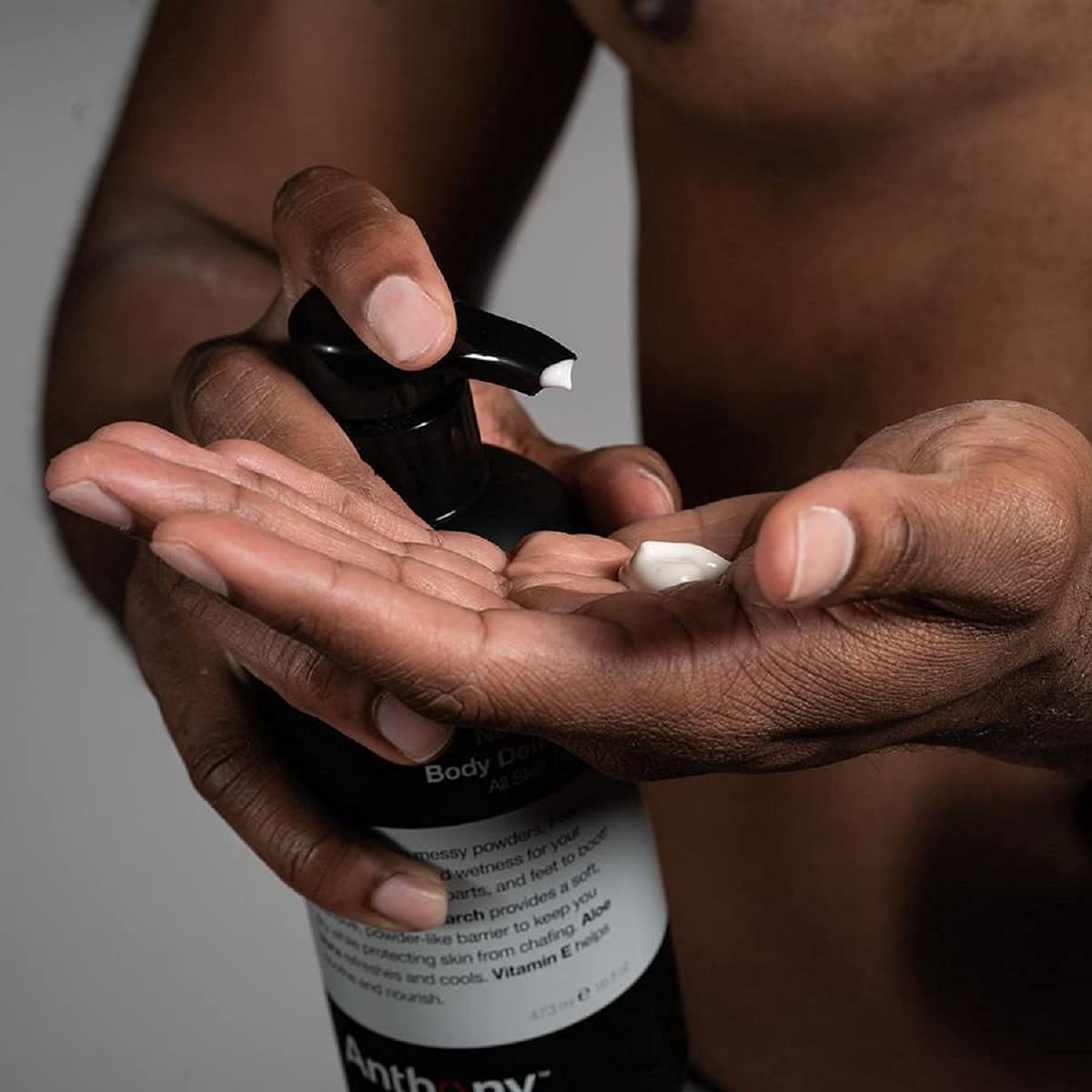 Anthony No Sweat Body Defense Deodorant For Men - Anti-Chafing, Anti-Itch Cream-To-Powder Lotion For Sweat And Body Odor Control