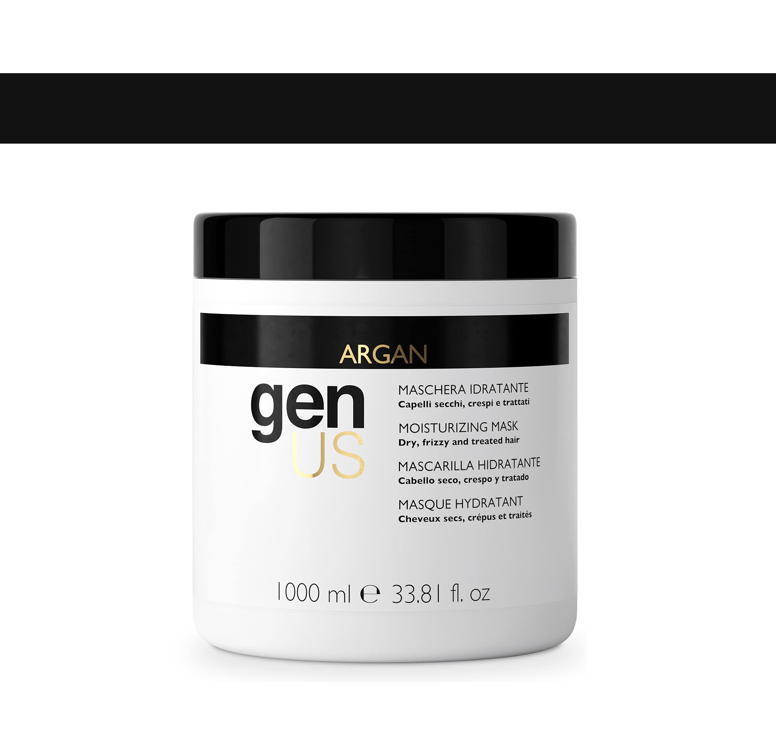 GENUS Argan Hydrating Hair Mask - Enriched with Argan Oil & Linseed Oil for Dry, Frizzy & Treated Hair - Moisturizing, Anti-Friz