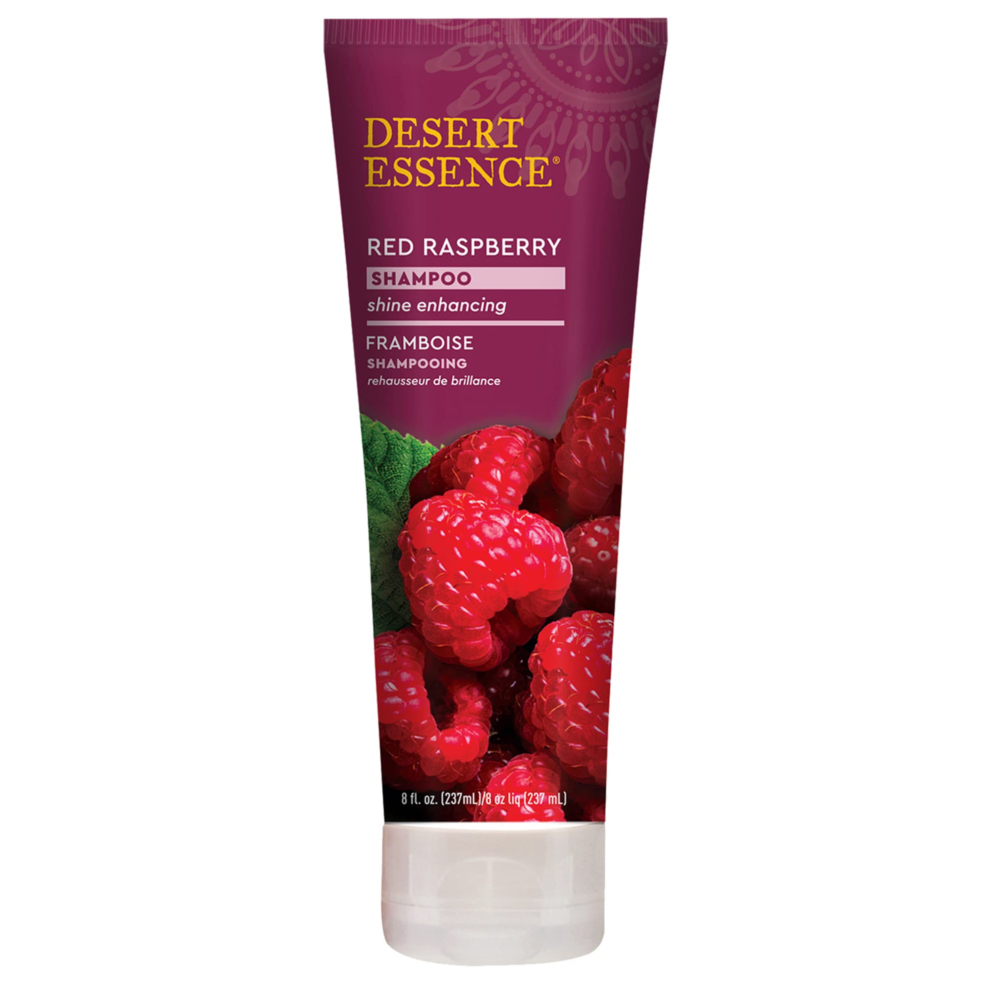 Desert Essence Red Raspberry Shampoo - 8 Fl Ounce - Gloss & Shine Enhancing - Strengthens Hair - Removes Everyday Pollutants - V