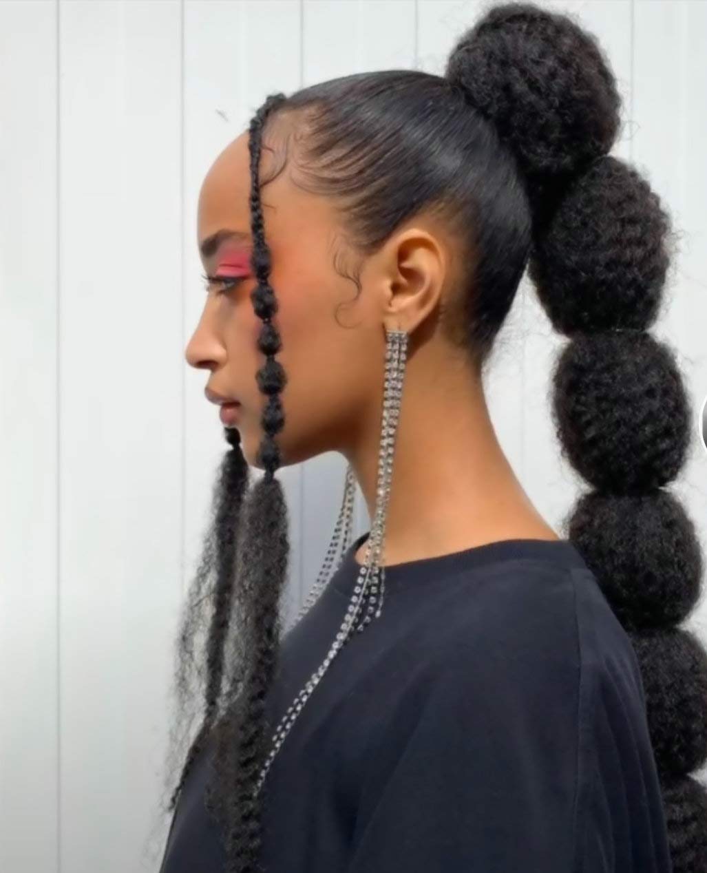LOHXINHAIR Braiding Hair 24 Inch 6 Packs Black Kanekalon High Temperature Resistance Synthetic Jumbo Bohemian Braids Long Croche