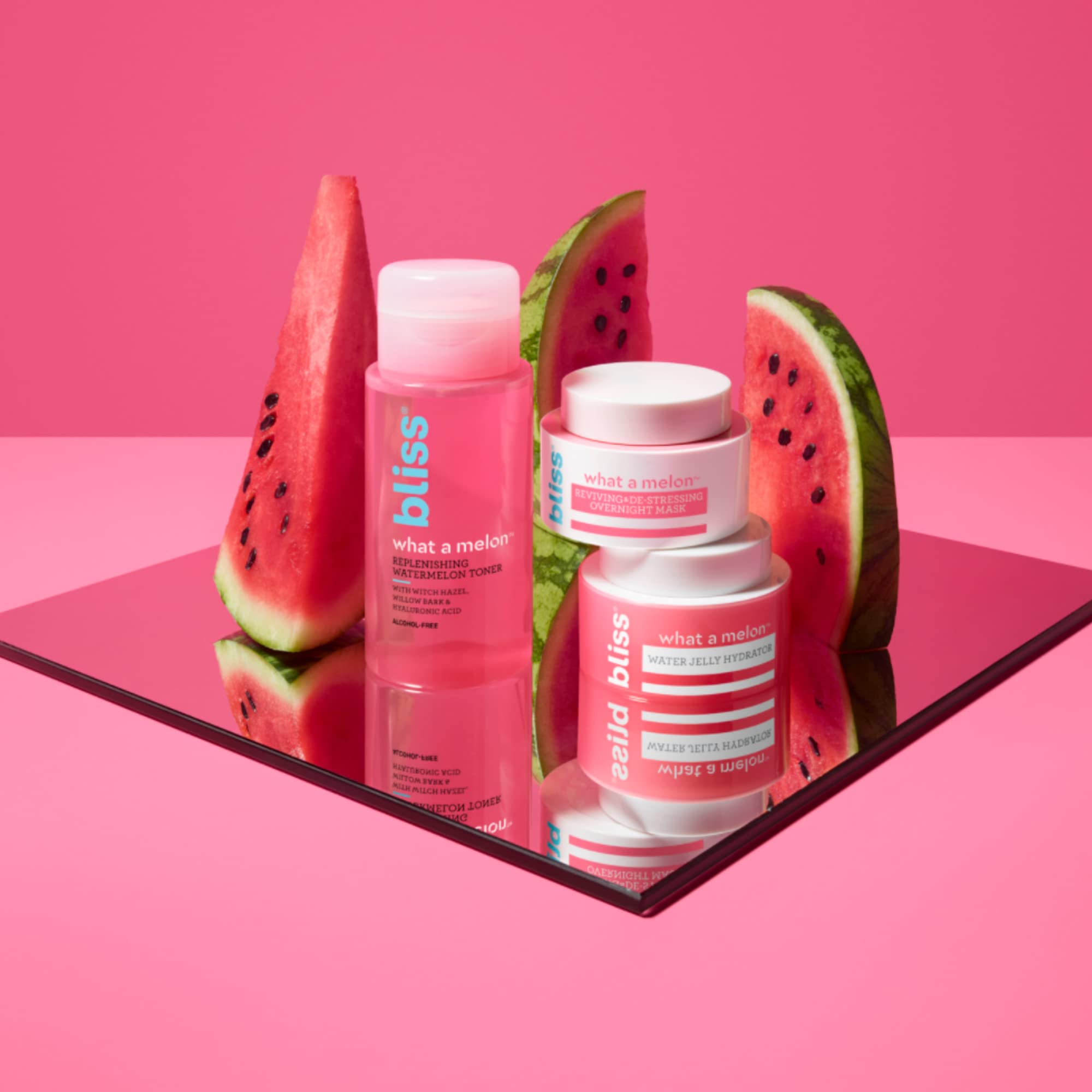 Bliss What A Melon Replenishing Watermelon Toner - 7 Fl Oz - Witch Hazel & Willow Bark - Replenishes, Refreshes And Energizes Ti