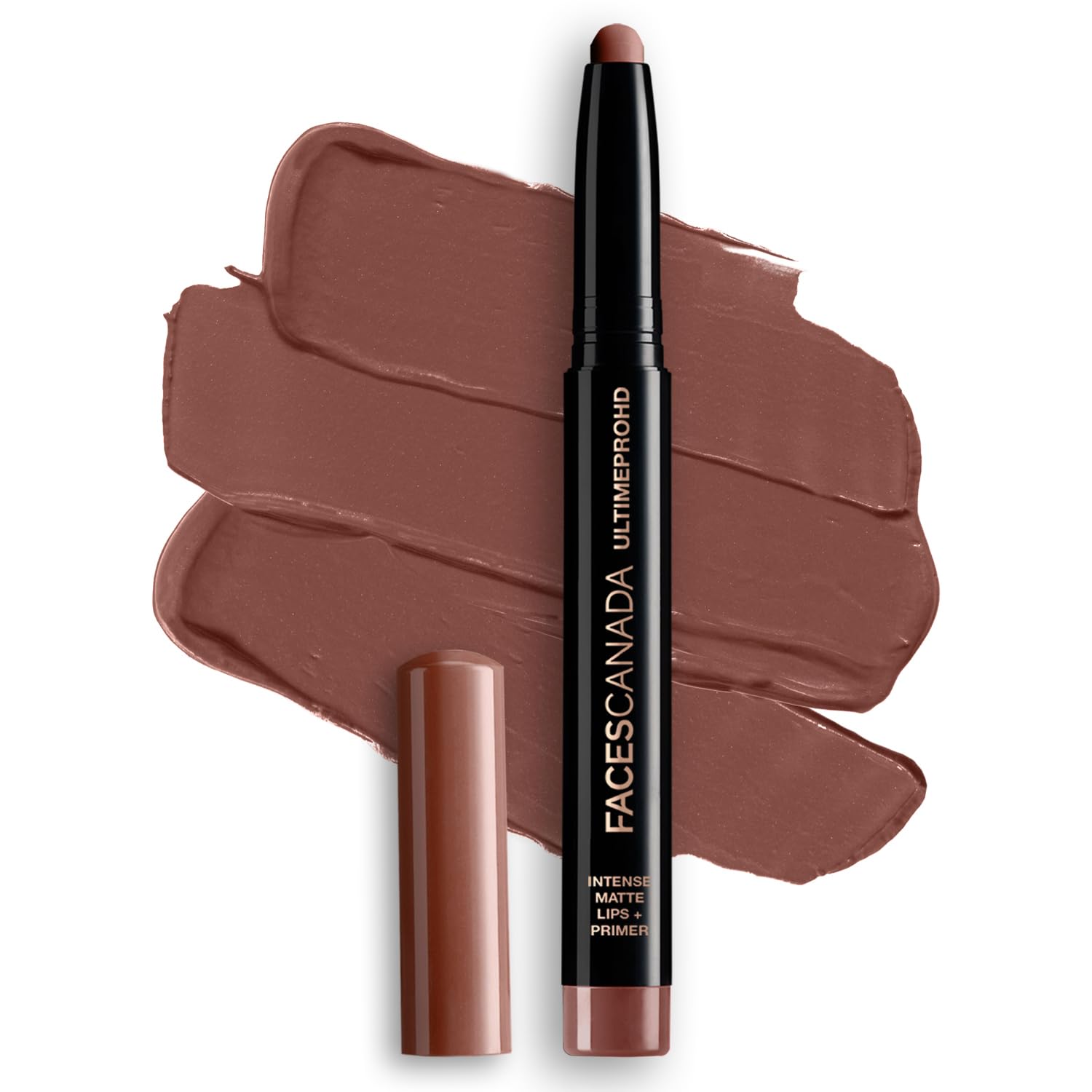 Facescanada Ultime Pro Hd Intense Matte Lips + Primer  Caramel N03, 1.4G | 9Hr Long Stay | Primer Infused For Flawless Hd Matte