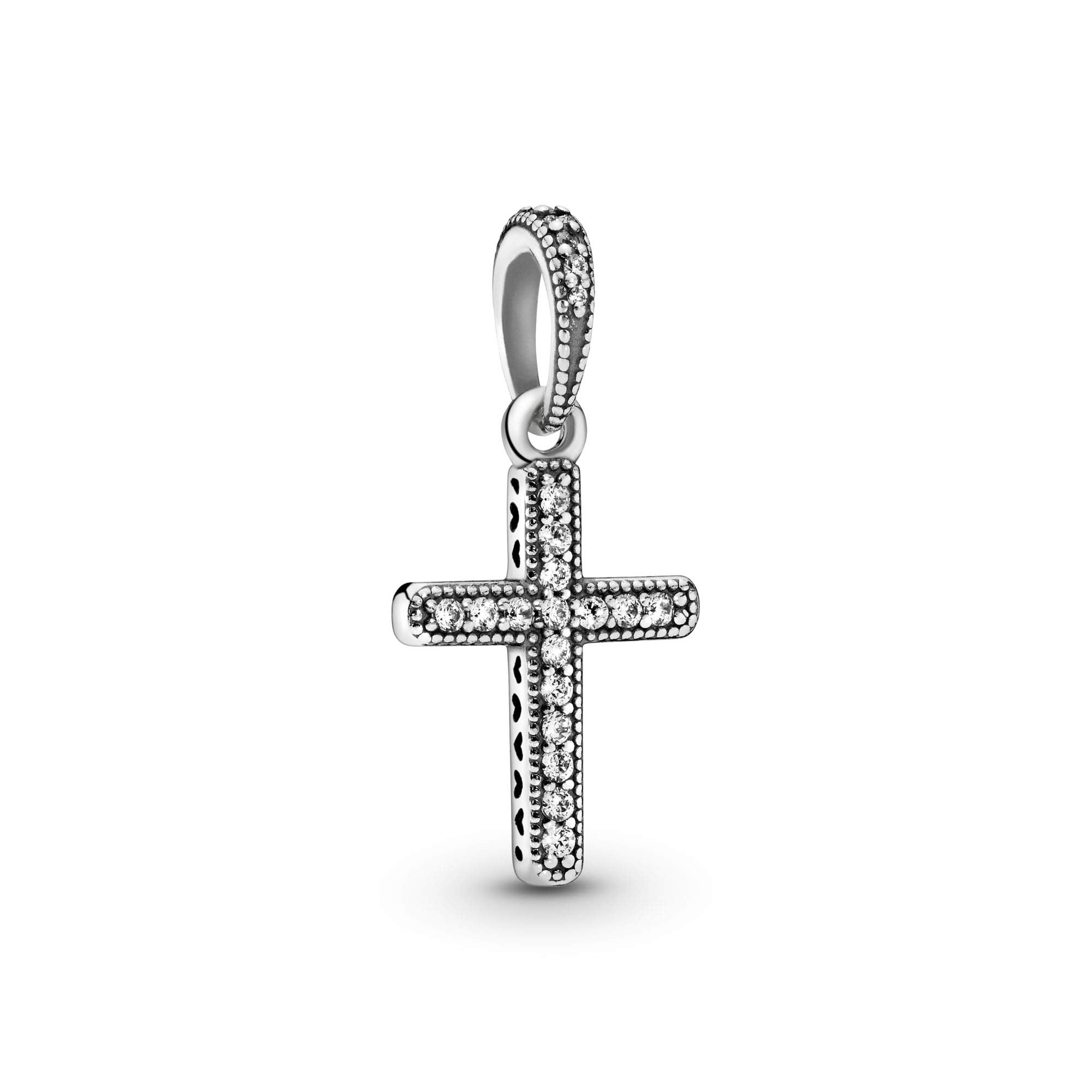 Pandora Jewelry Sparkling Cross Cubic Zirconia Pendant in Sterling Silver