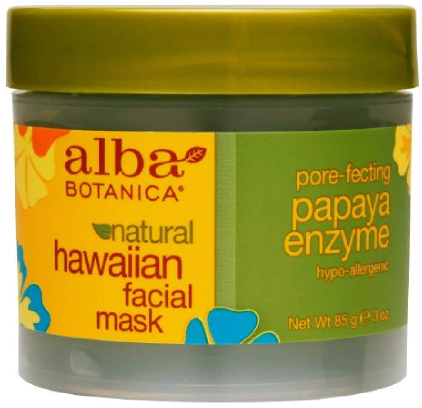 Alba Botanica Hawaiian Facial Mask, Pore-fecting Papaya Enzyme 3 oz (Pack of 11)11