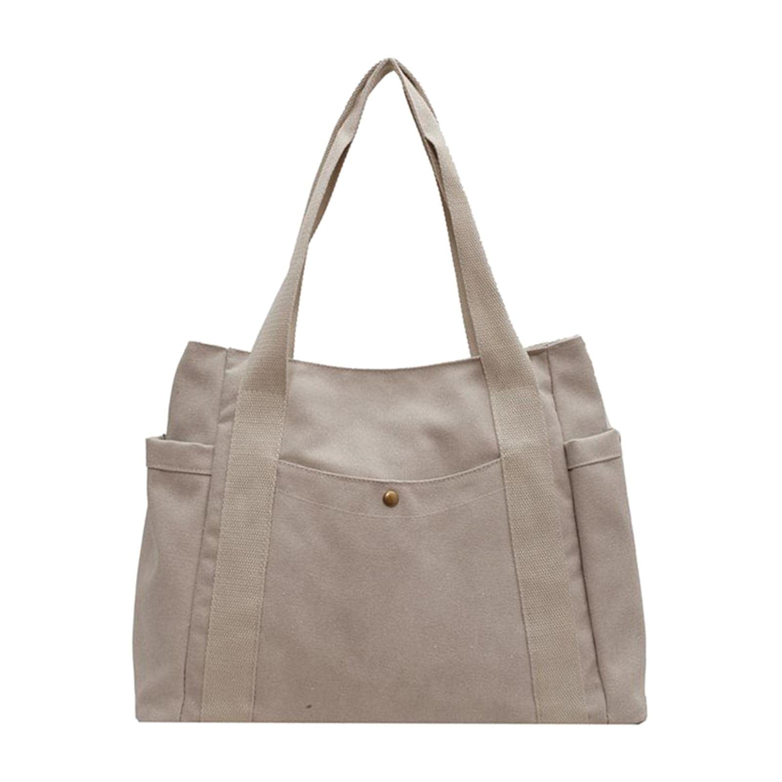 Snappsy Casual Shoulder Bag Travel Purses Tote Handbag Women School White