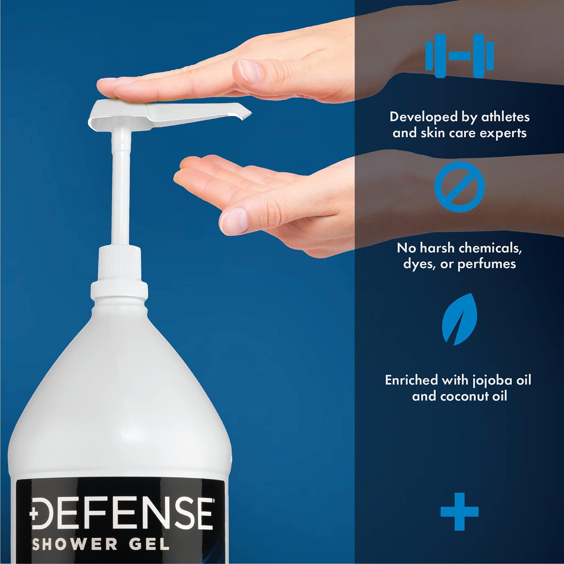 Defense Soap Body Wash Shower Gel 1 Gallon (128 Fl Oz)