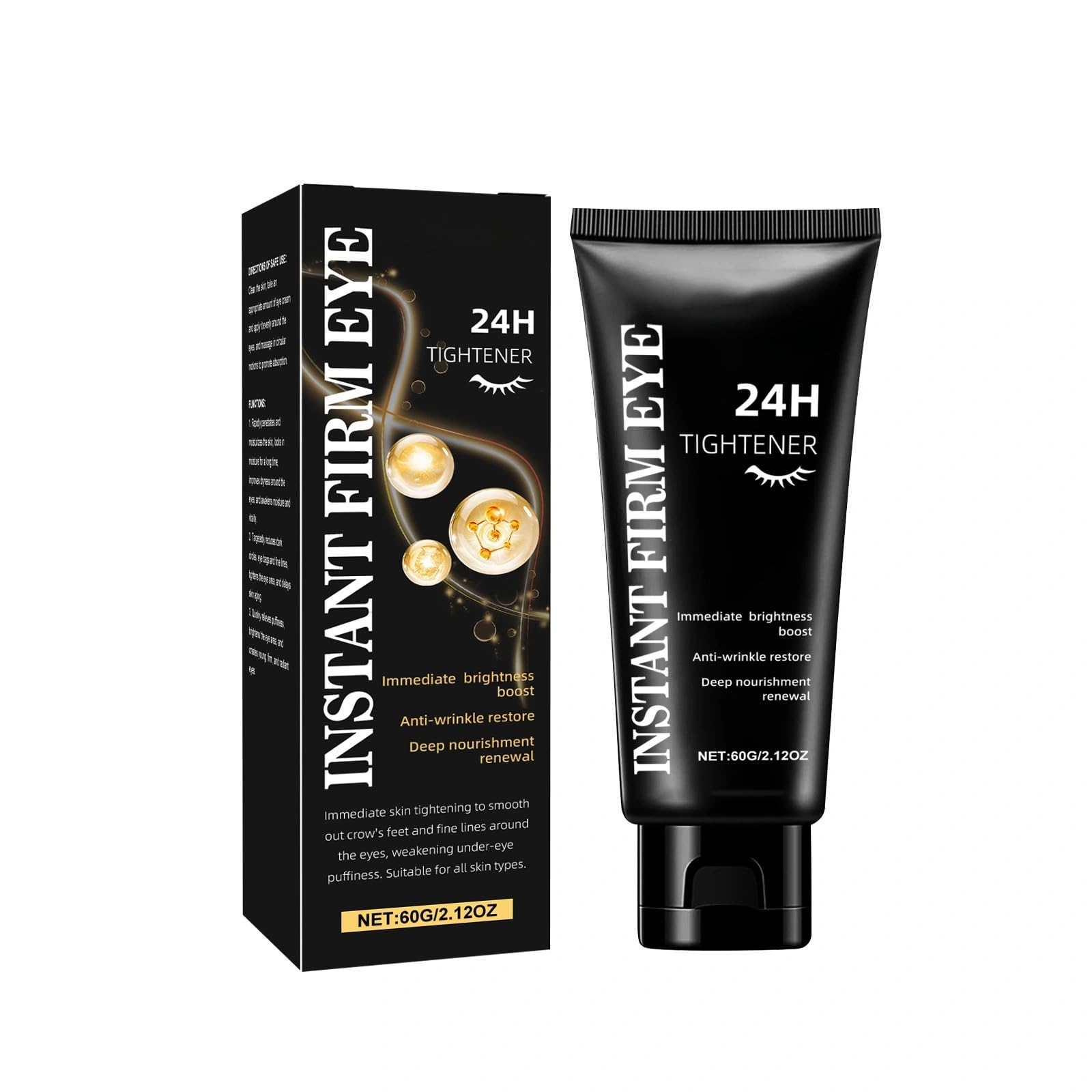 MylingKorm Perfection Eye Tightener Cream  Temporary Firming & Lifting Formula Reduces Puffiness & Eye Bags, Brightens & Fades 