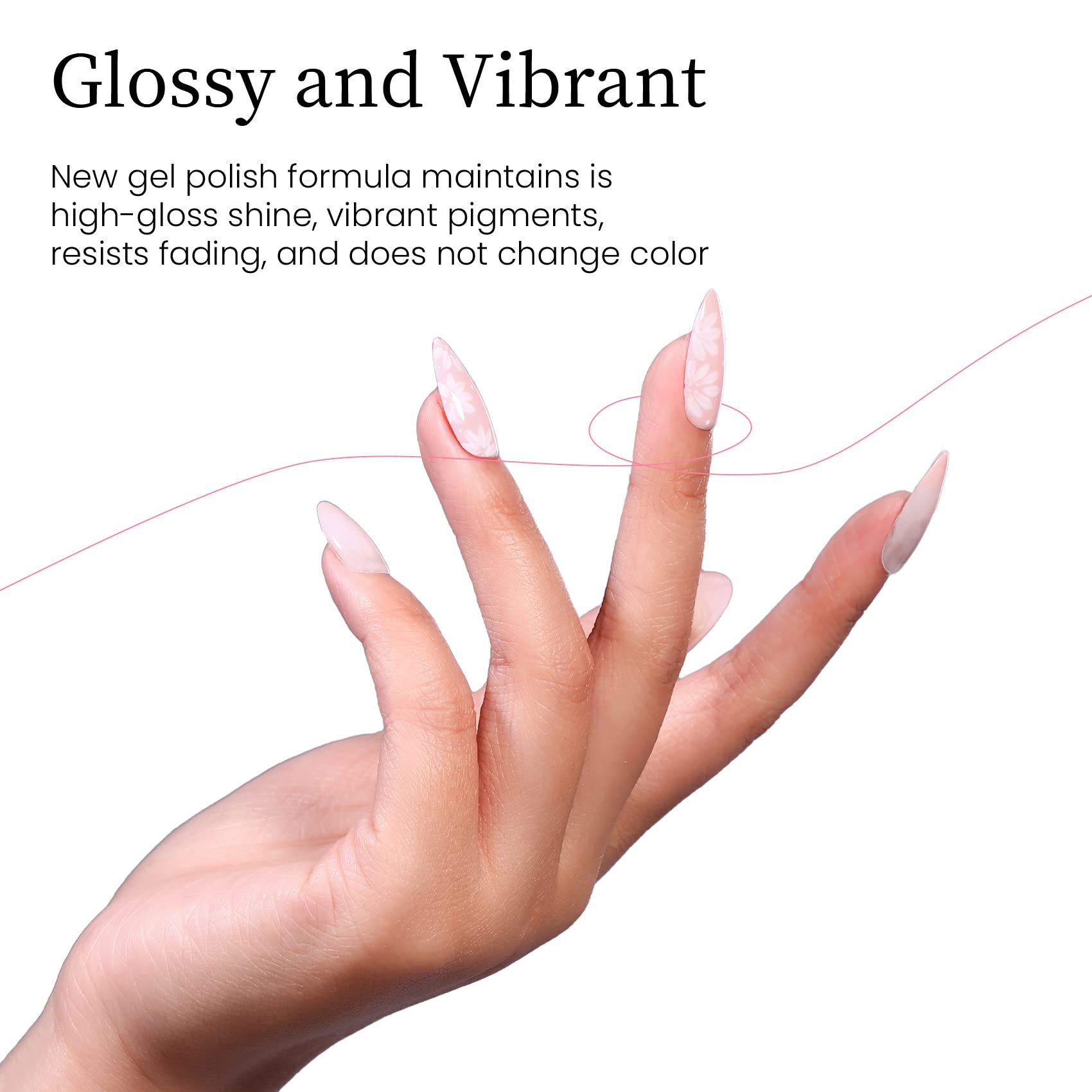 Maychao 15Ml Gel Nail Polish 1Pc Pink Gel Polish Soak Off Uv Led Nail Polish Nail Art Starter Manicure Salon Diy At Home, 0.5 Oz