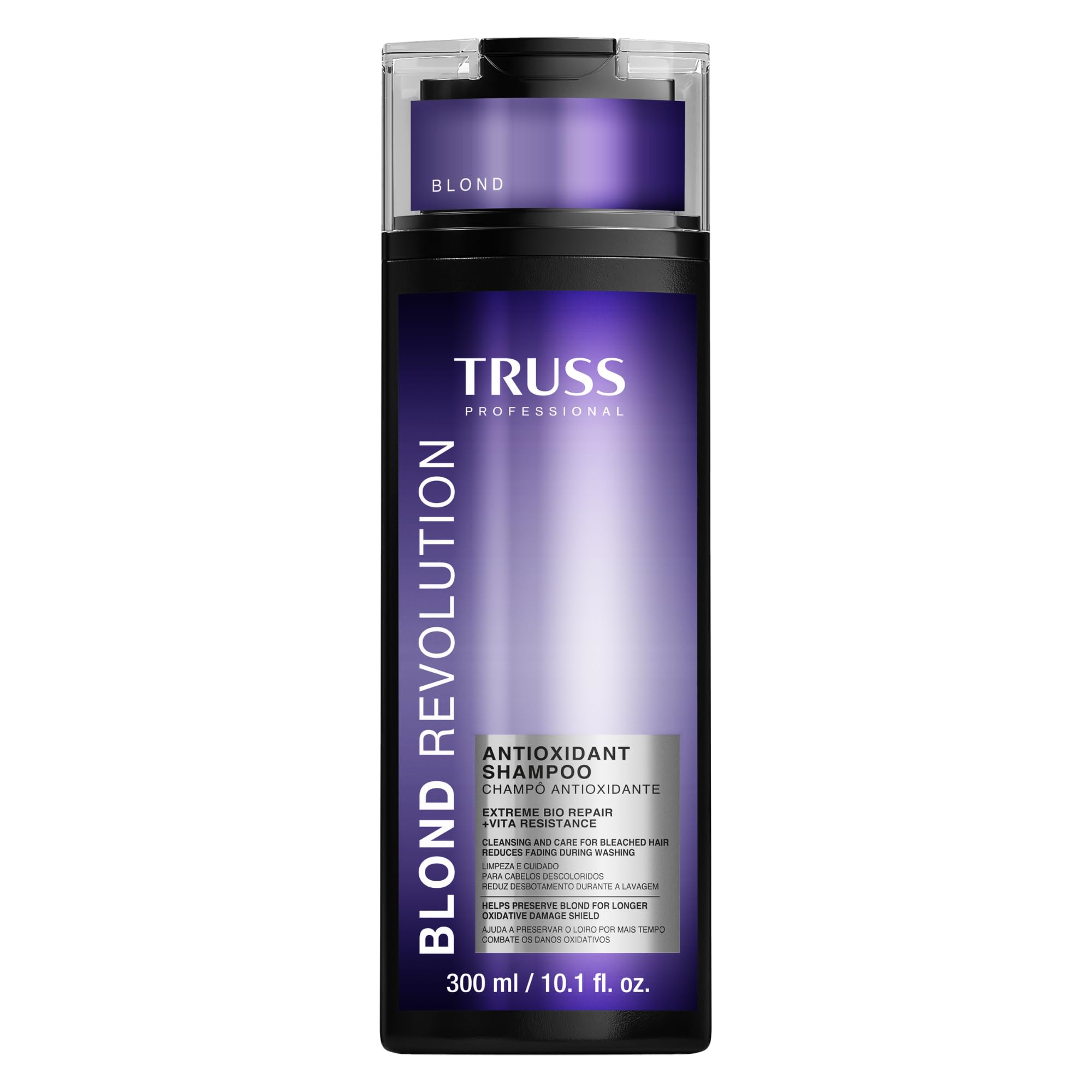 TRUSS Blond Revolution Blonde Shampoo - Gentle Cleansing Shampoo for Color Treated Hair - Preserves Luminous Blonde Coloring Whi