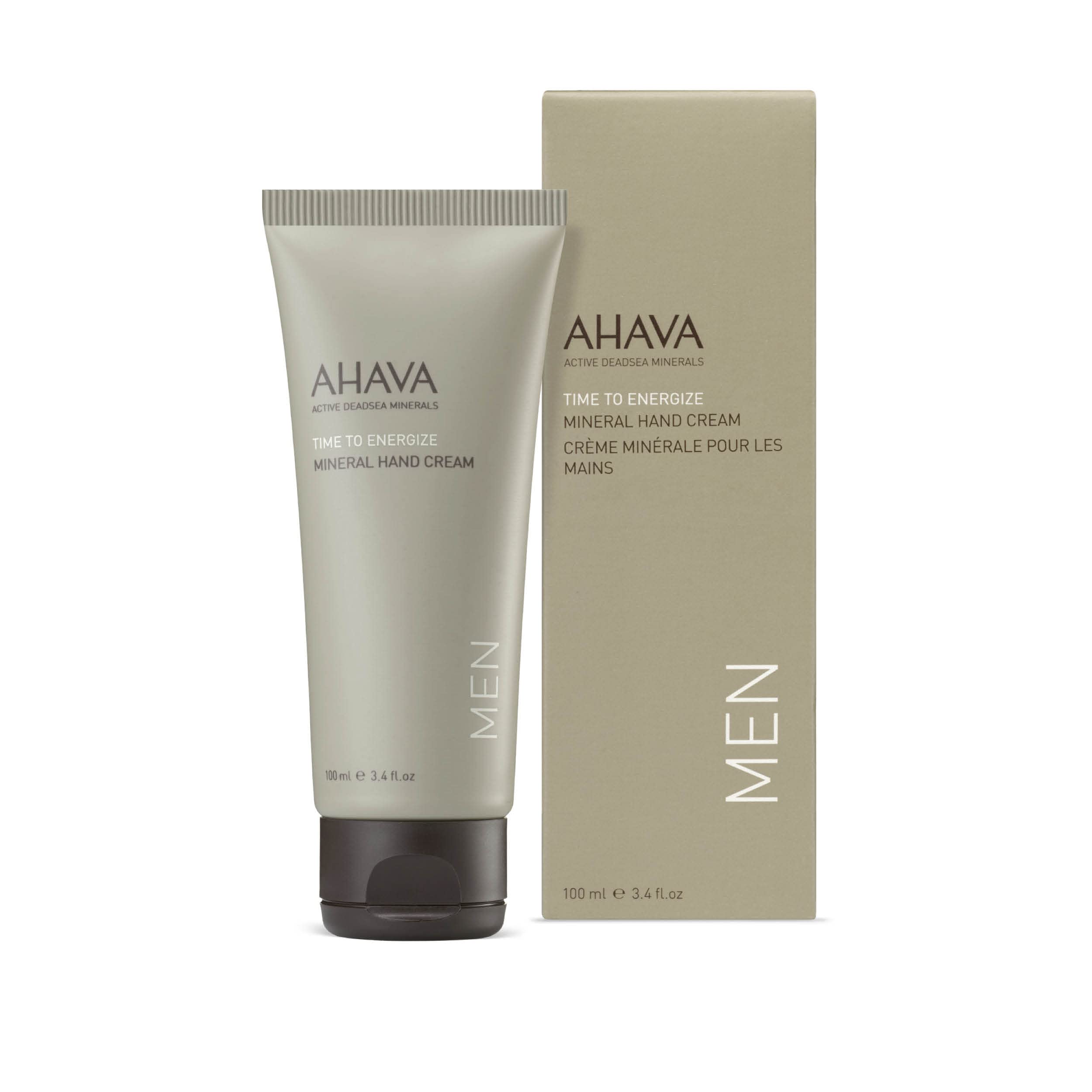 Ahava Men'S Mineral Hand Cream - Nourishing & Fast-Absorbing, Smoothes & Relieves Hands, Prevents Dryness, Enriched With G-Force