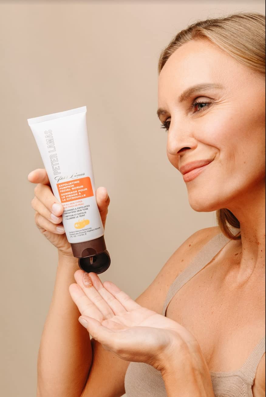 Peter Lamas Naturals Exfoliating Facial Scrub For Sensitive Skin | Pumpkin Enzymes And Apricot Grains Face Wash Cleanser | Clean