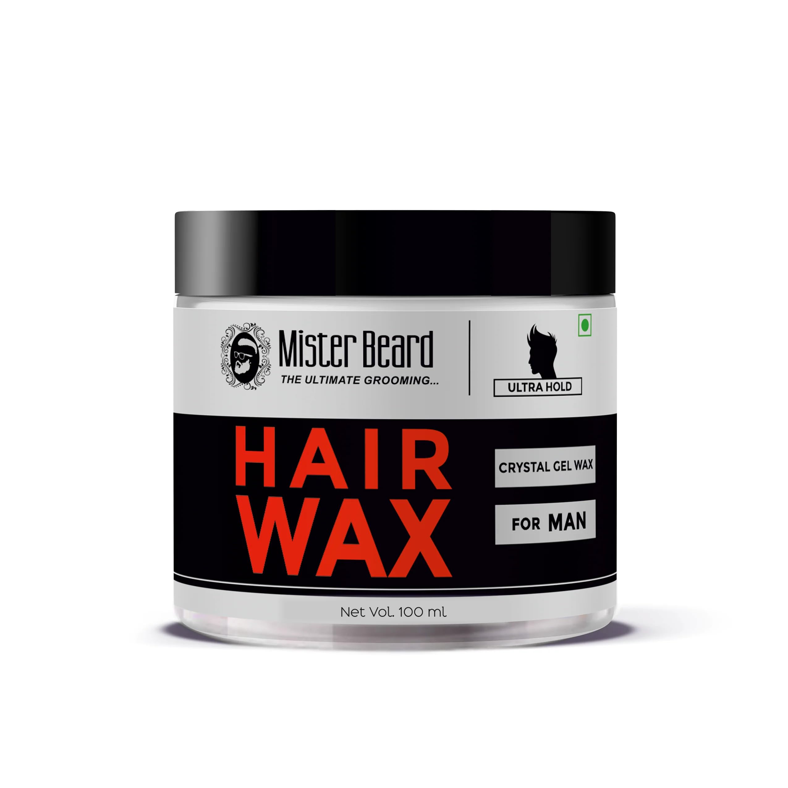 Mister Beard Crystal Gel Hair Wax | Ultra Hold Wax, 100Gm Suitable For Men Hair Care & Styling