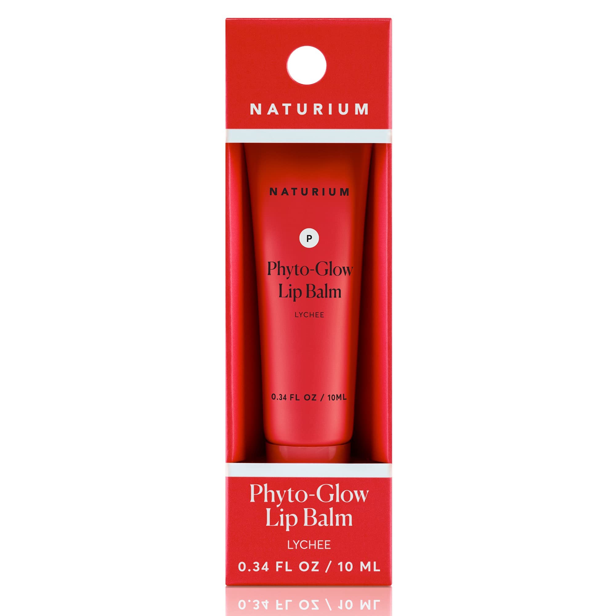 Naturium Phyto-Glow Lip Balm, Hydrating Lip Care with a Glossy Finish, 0.34 oz (Lychee))