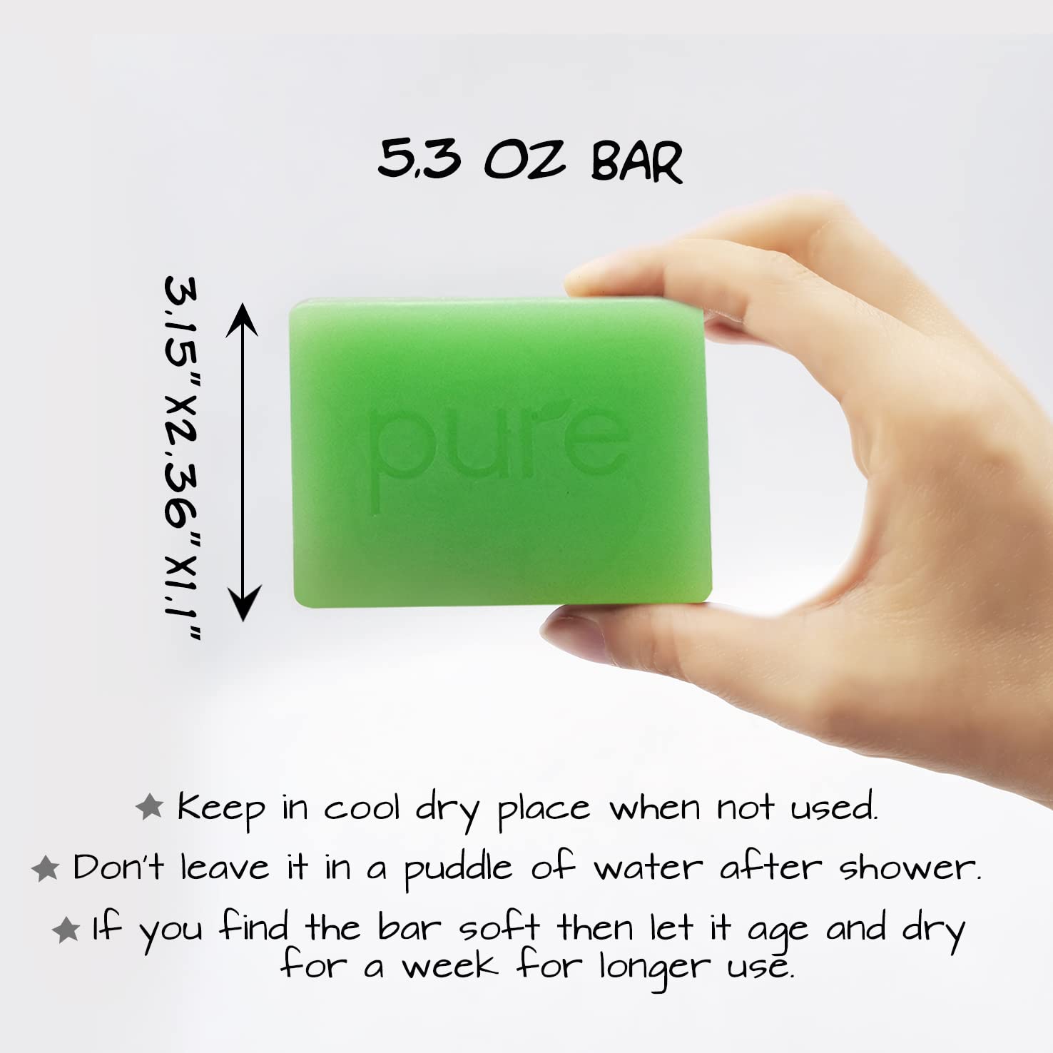 Natural Handmade Essential Oil Artisan Soap Bars. Hypoallergenic Moisturizing Shea Butter, Coconut Oil & Jojoba Oil -Body Soap,