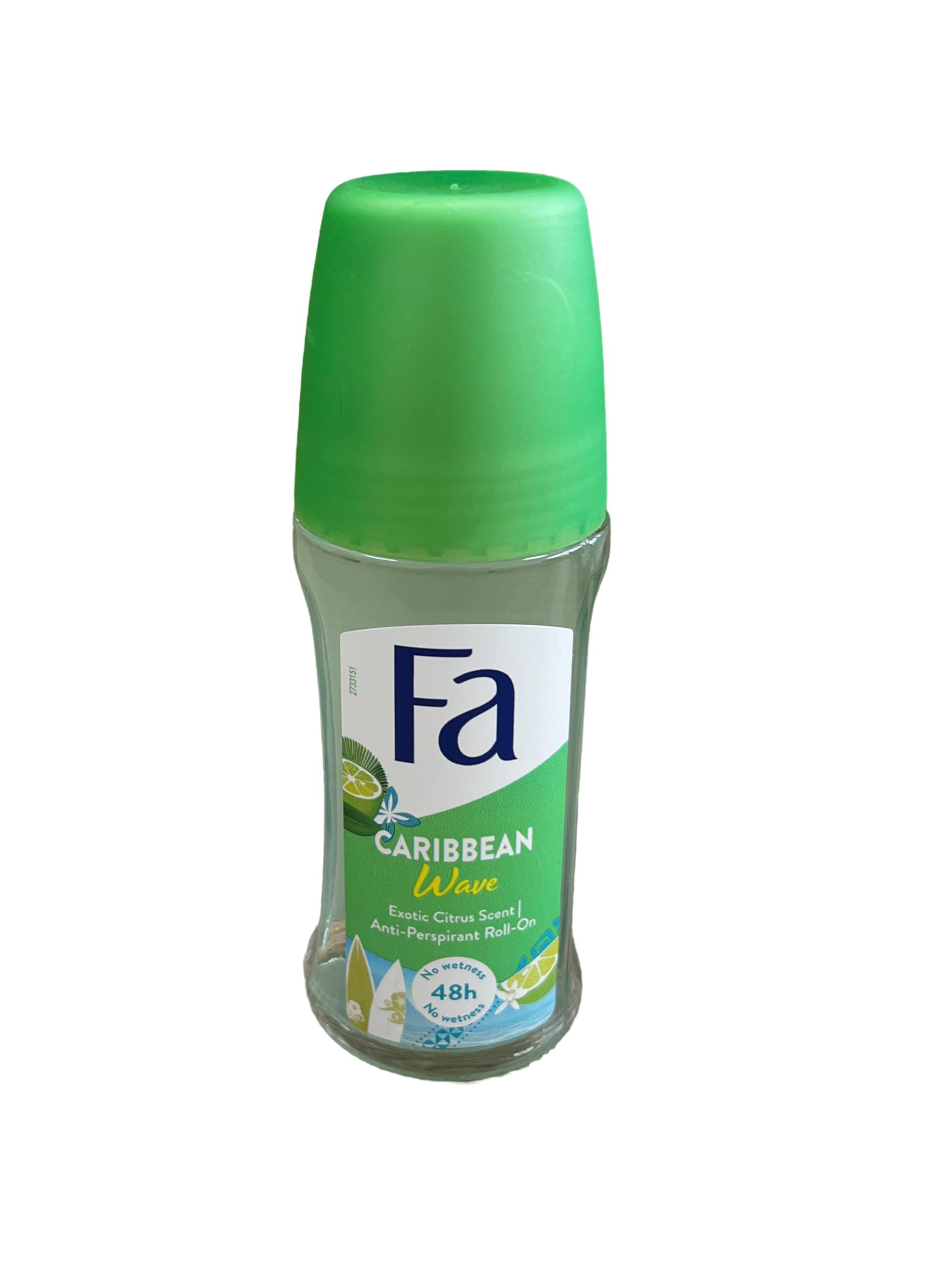 Fa Deodorant 1.7 Ounce Roll-On Caribbean Lemon (50ml)