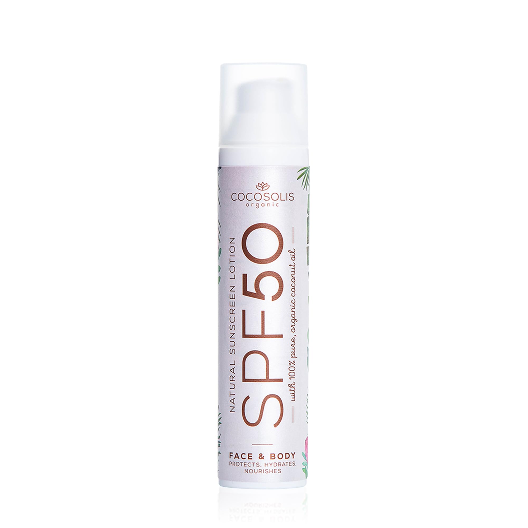 COCOSOLIS Natural Sunscreen Lotion SPF 50 | Effective UVA and UVB protection | Longlasting Saturated Tan | Nourished & Hydrated