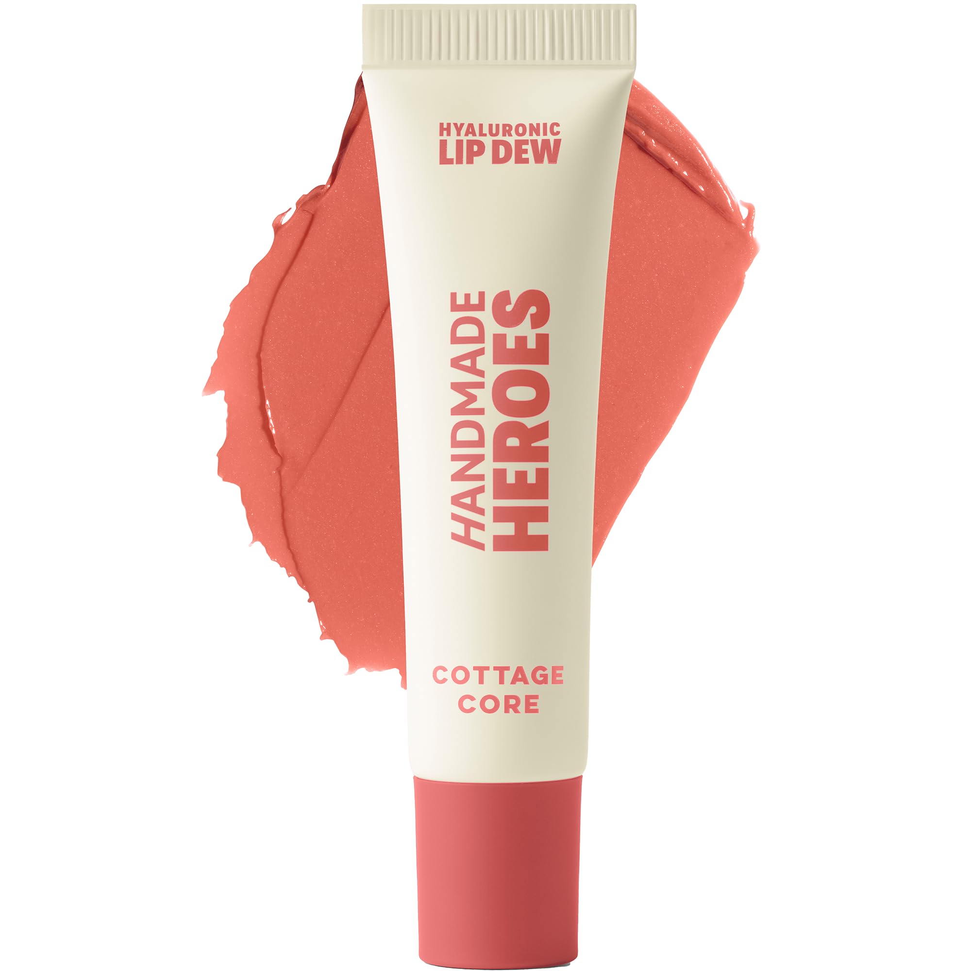 Handmade Heroes 100% Natural Vegan Tinted Lip Gloss with Hyaluronic Acid  Lightweight Moisturizing Soft Lipstick for Dry Lips 