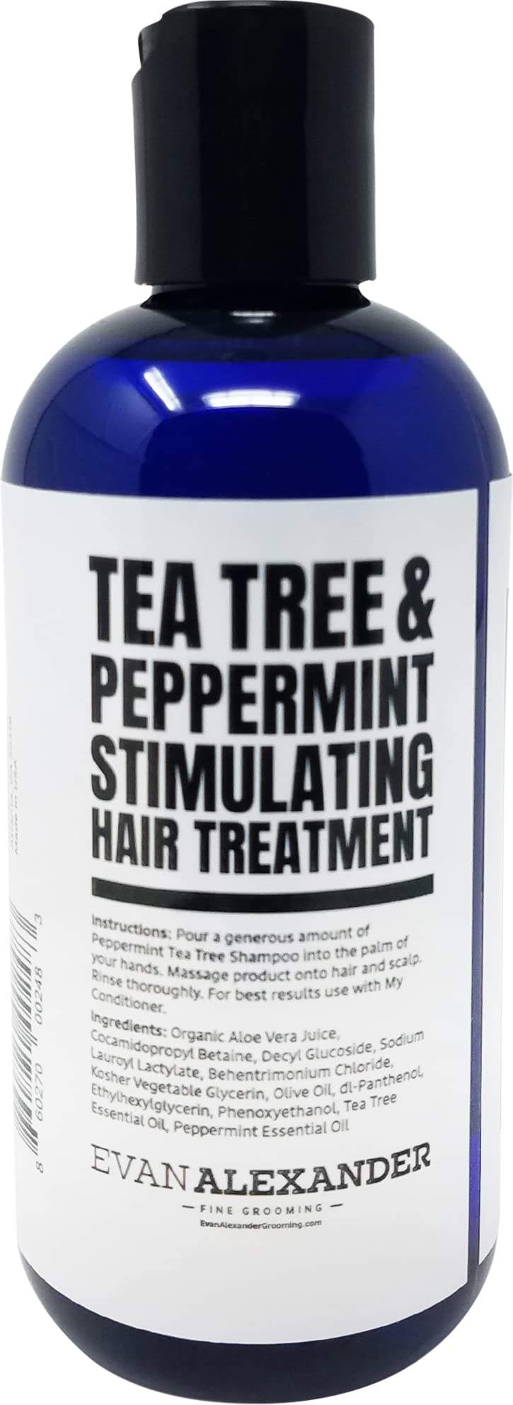 Evan Alexander Grooming MY Shampoo - Supports Hair Growth and Nourishes the Scalp with Peppermint Oil, Tea Tree Oil, Organic Alo