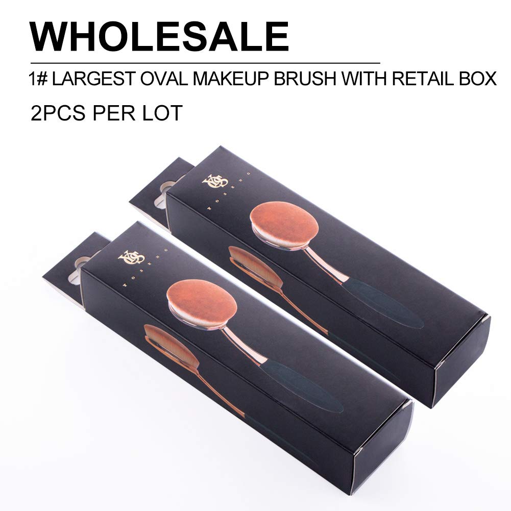 Yoseng Oval Foundation Brush Large Toothbrush Makeup Brushes Fast Flawless Application Liquid Cream Powder Foundation(Pack Of 2)