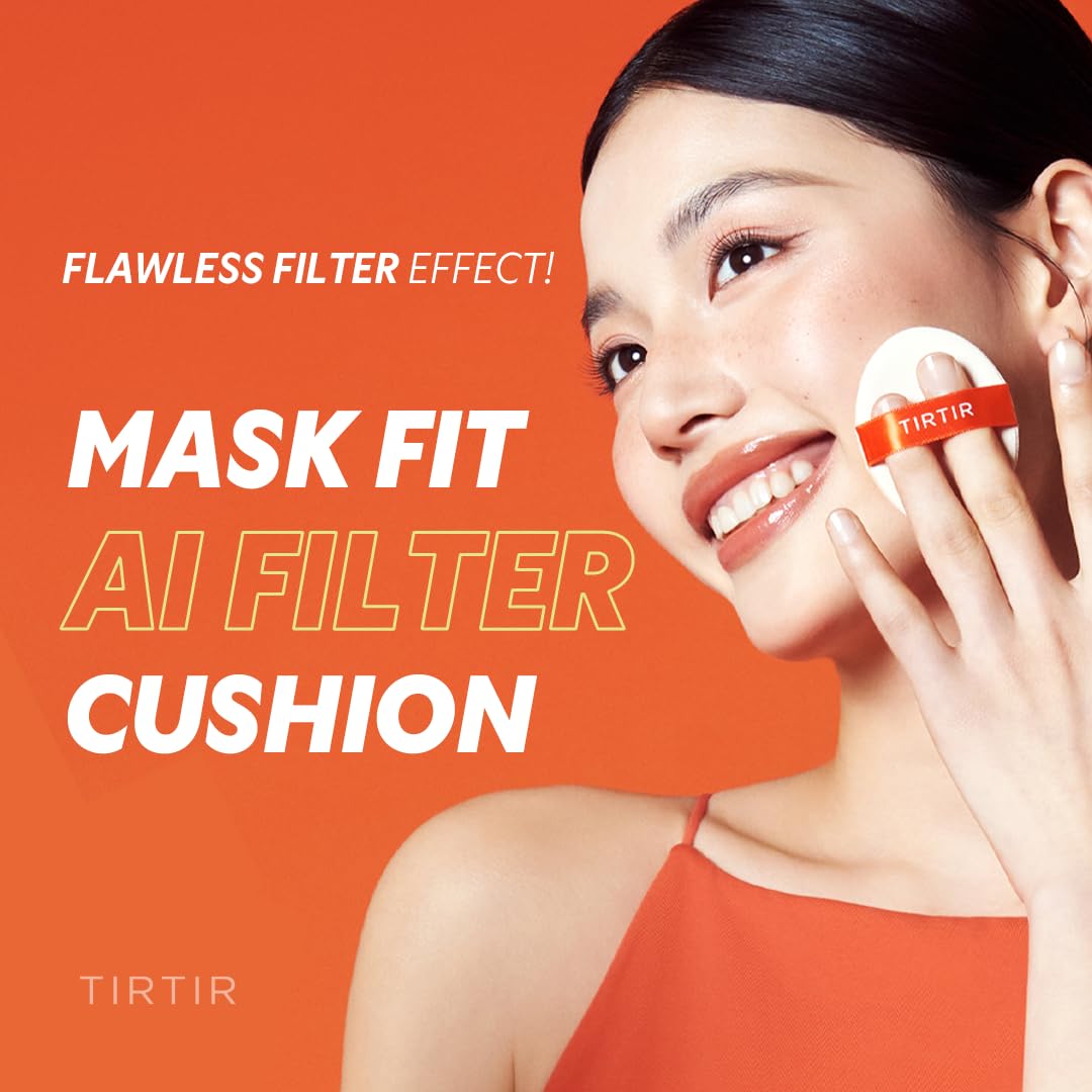 [*Mini Size*] TIRTIR Mask Fit Ai Filter Cushion Foundation | AI-Like Semi-Matte Finish - Up to 72-Hour Medium to Full Coverage K