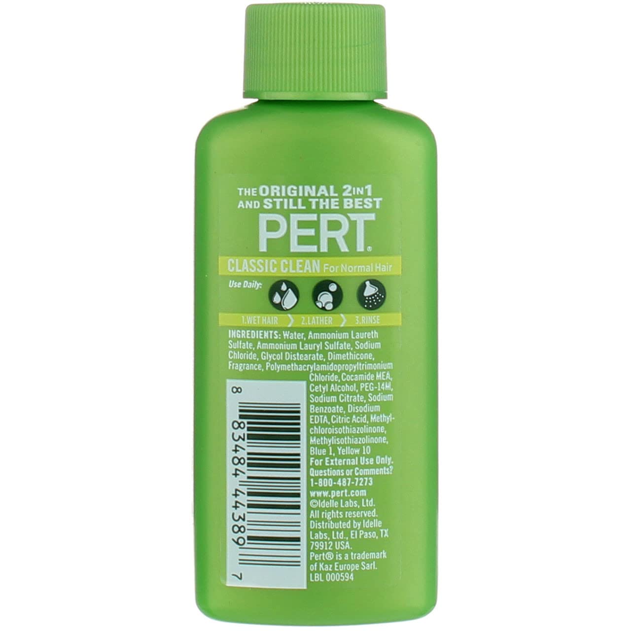Pert Plus, Happy Medium 2 in 1 Shampoo Plus Conditioner - 1.7 oz, 2 Pack